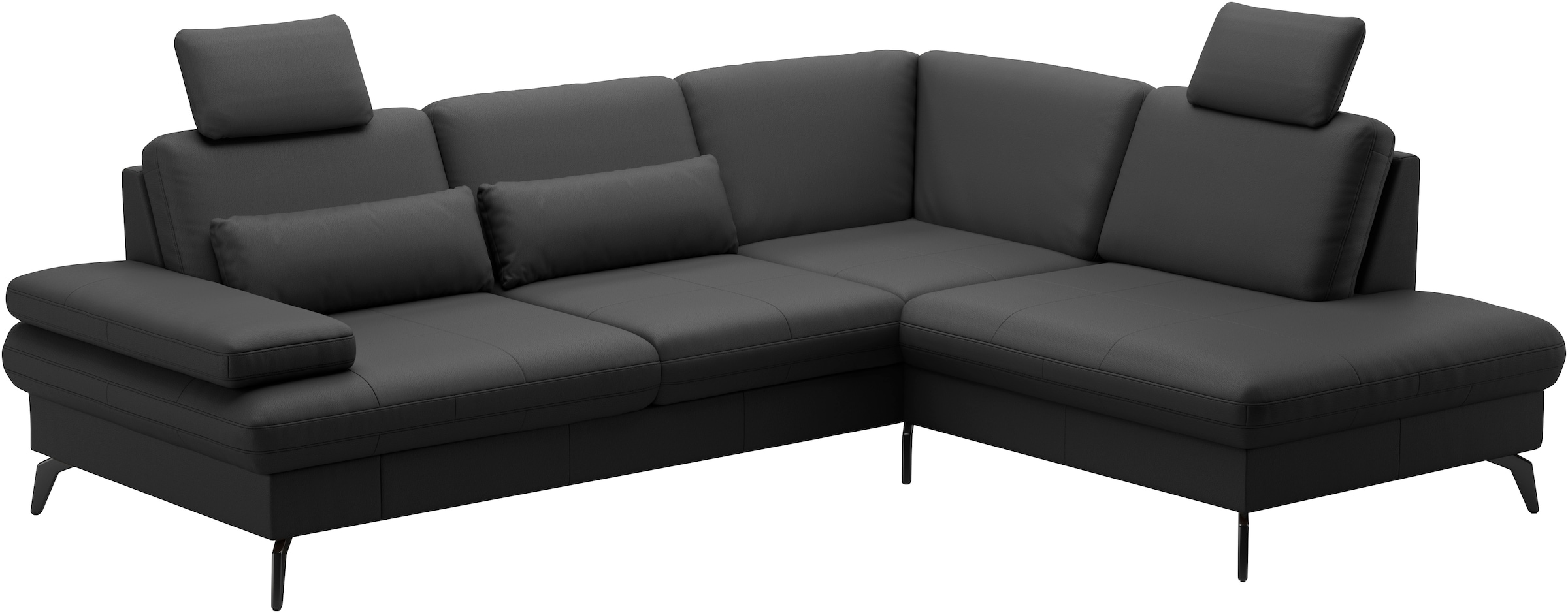 sit&more Ecksofa »Morris L-Form, inkl. Sitztiefenverstellung«, wahlweise mit Armteilverstellung, Bettfunktion & Bettkasten