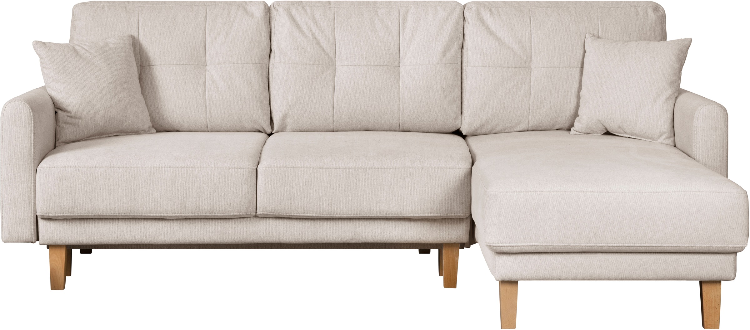 Home affaire Ecksofa »TRIPLO optionale Schlafsofa mit Bettkasten, Maße B/T/H: 234/164/89 cm«, L-Form wahlweise mit Bettfunktion - Liegefläche 132x210 cm