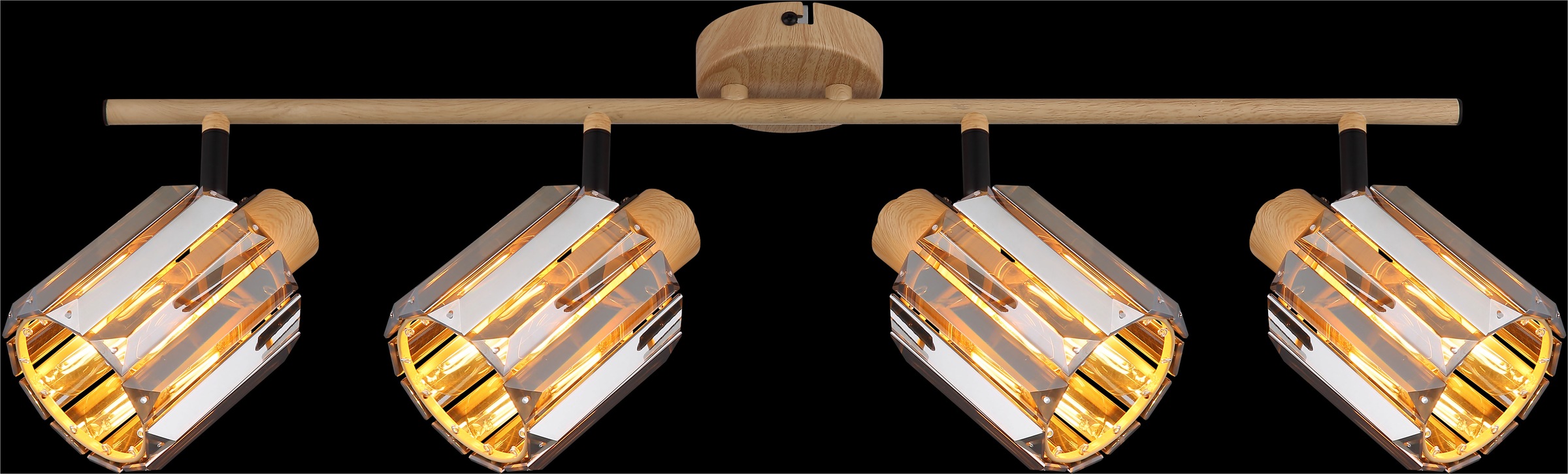 NOWA LED Deckenstrahler »RUN«, 4 flammig, Leuchtmittel E14 | ohne Leuchtmittel, geeignet für E14-Fassung, Abmessungen 640x90x150 mm