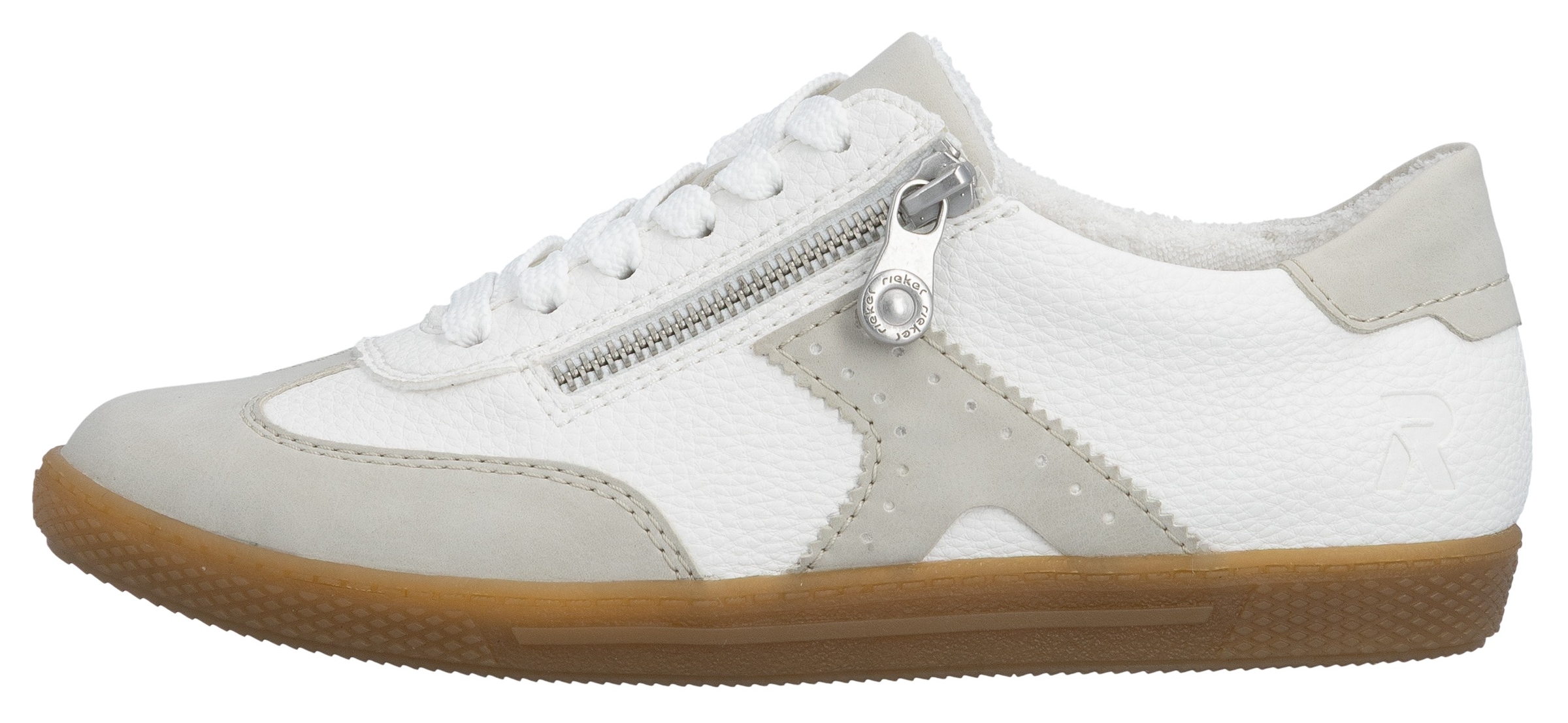 Rieker Sneaker  Halbschuh, Freizeitschuh, Schnürschuh mit Reißverschluss