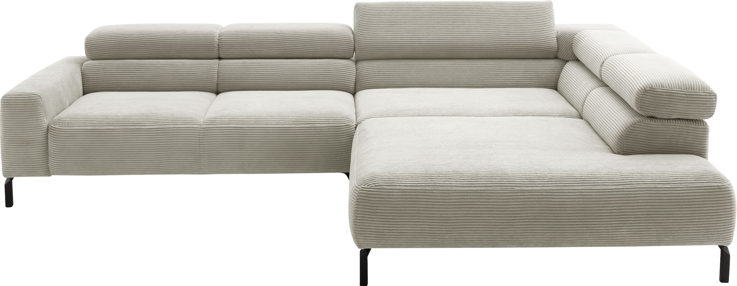 Home affaire Ecksofa »Antonelli, L-Form, inkl. Kopfteilverstellung, Breite günstig online kaufen