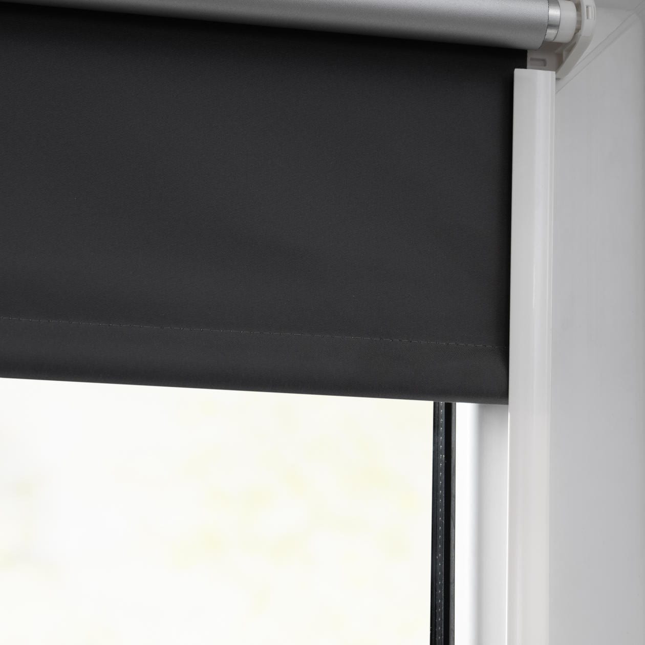 LICHTBLICK ORIGINAL Seitenführungsschienen »Seitenschiene für Rollo, selbstklebend, Länge 150 cm, kürzbar«, (2 St.), Kunstoffprofil zur Seitenführung von Verdunkelungsrollos.