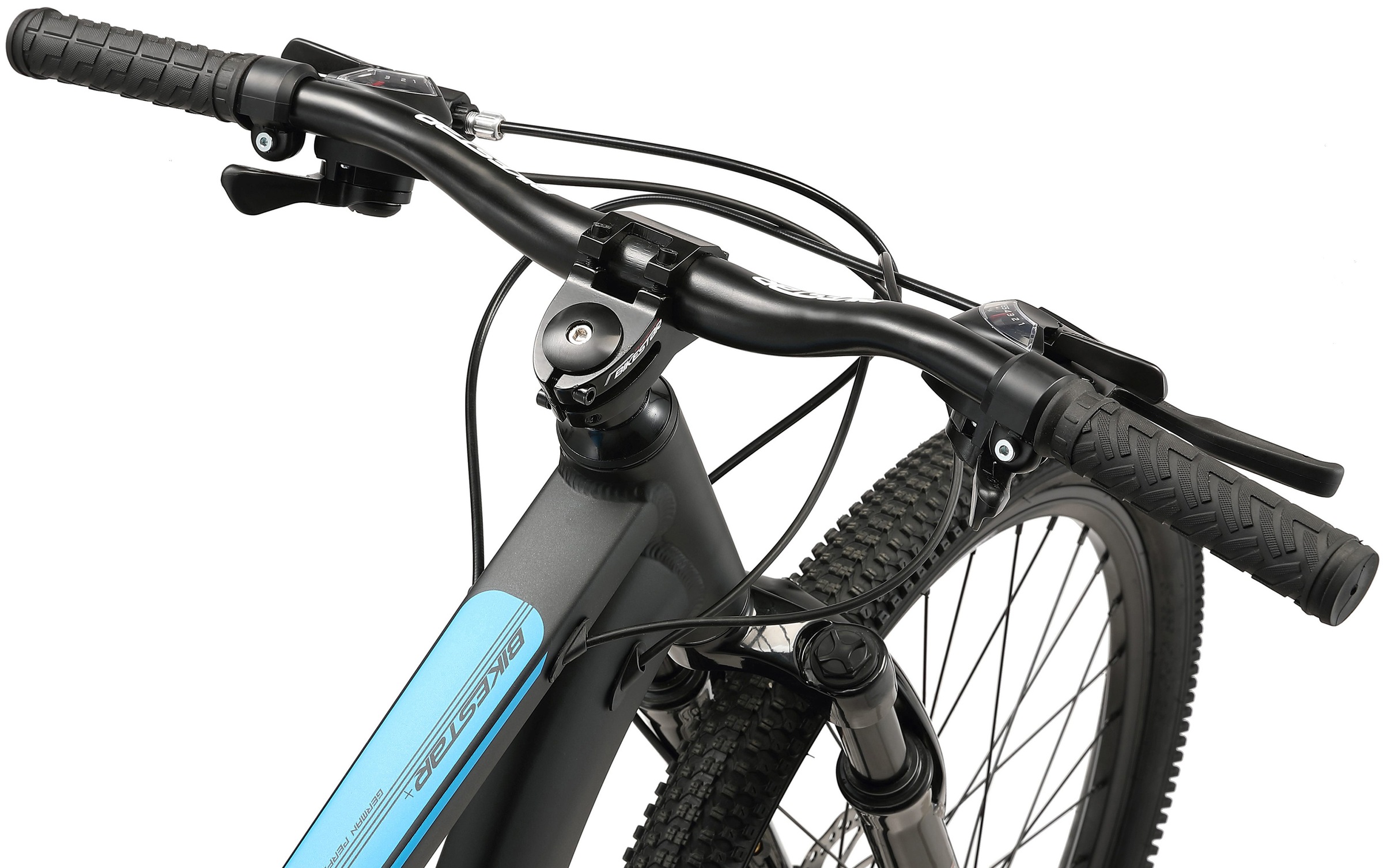 Bikestar Mountainbike, 21 Gang, Shimano, RD-TY300 Schaltwerk, Kettenschaltung, für Damen und Herren, Kettenschaltung