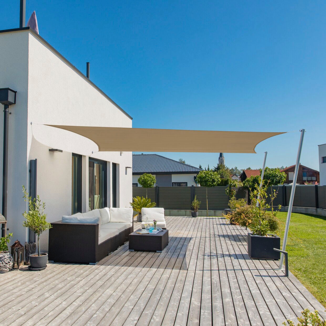 Windhager Sonnensegel »Cannes Rechteck« 3x4m, taupe