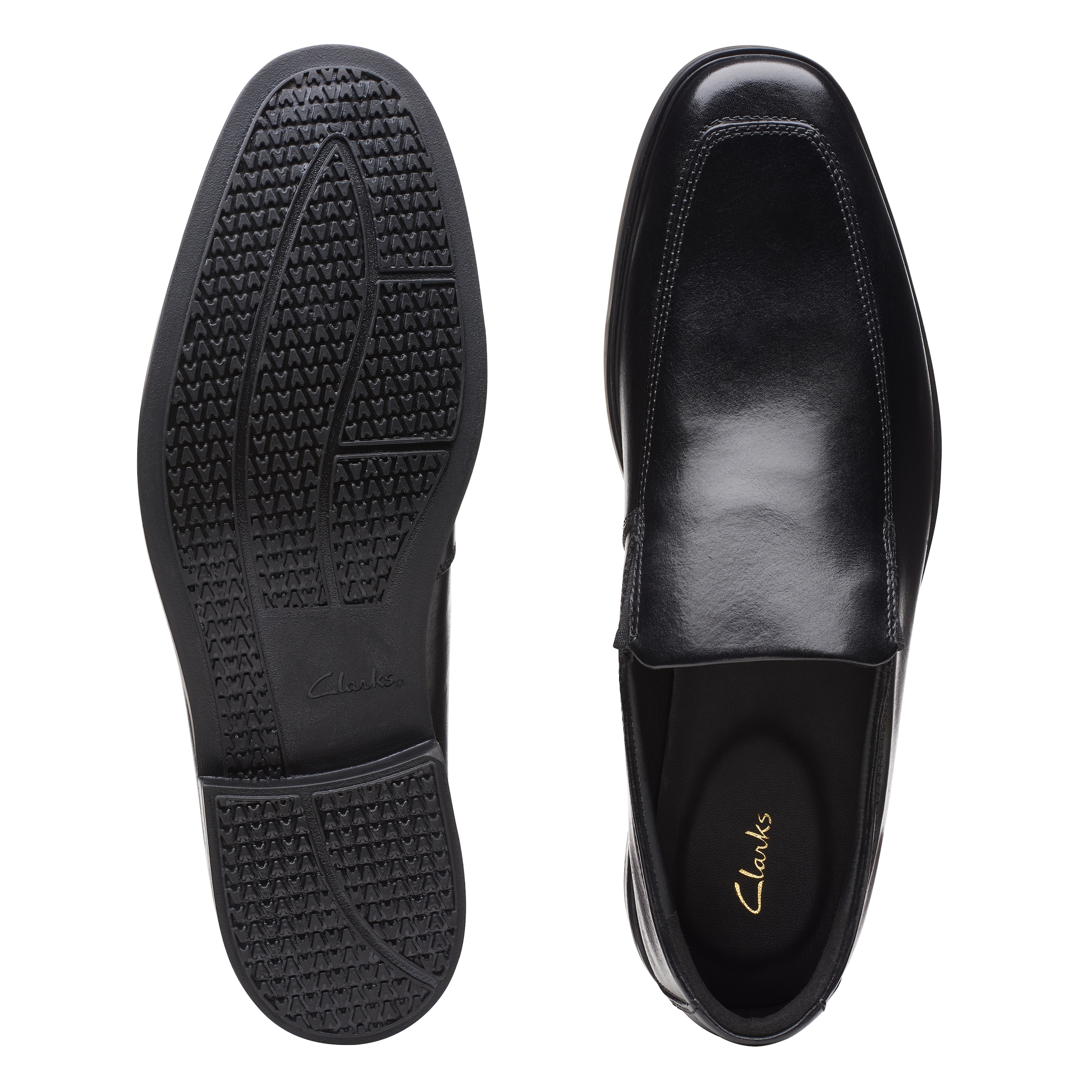 Clarks Slipper »Howard Edge«, Business Schuh, Halbschuh, Anzugschuh mit Stretcheinsätze