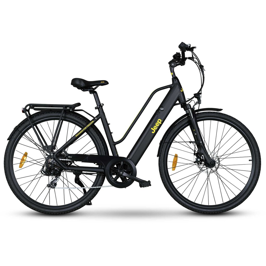 Jeep E-Bikes E-Bike »TLR 7010«, 7 Gang, Heckmotor 250 W, (mit Akku-Ladegerät)