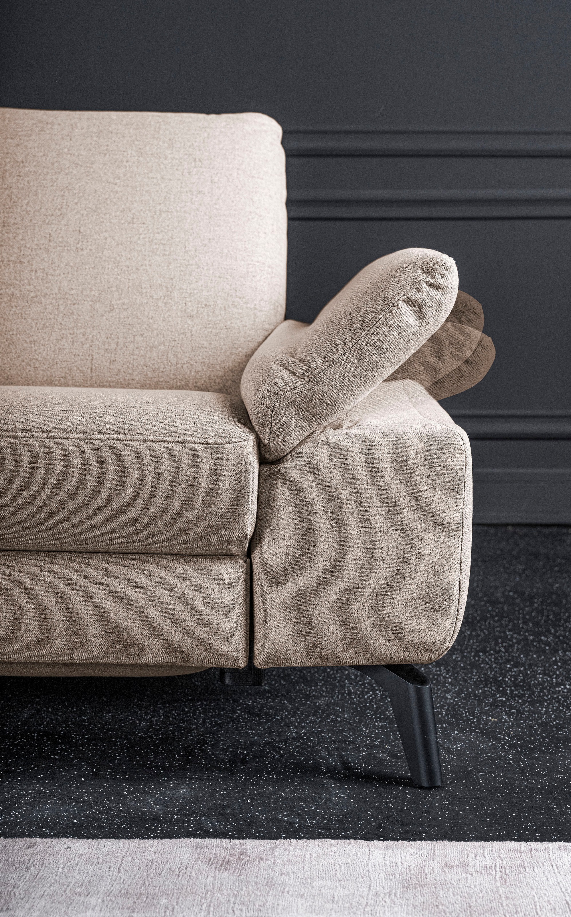 alina Ecksofa, inkl. Kopfstützen, wahlweise mit Relaxfunktion, Breite: 243 cm