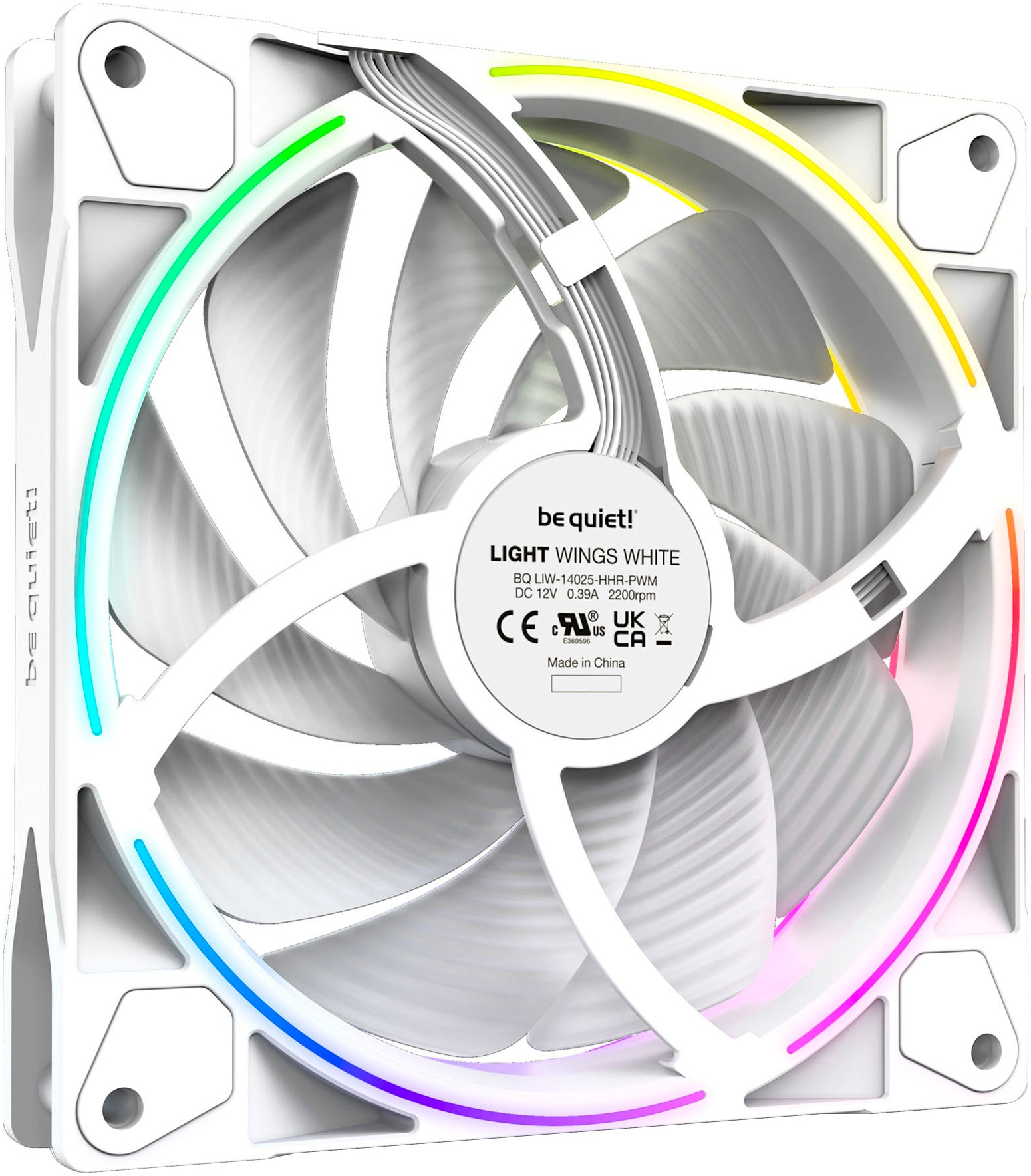 be quiet! Gehäuselüfter »Light Wings White  140mm PWM high-speed Triple-Pack«