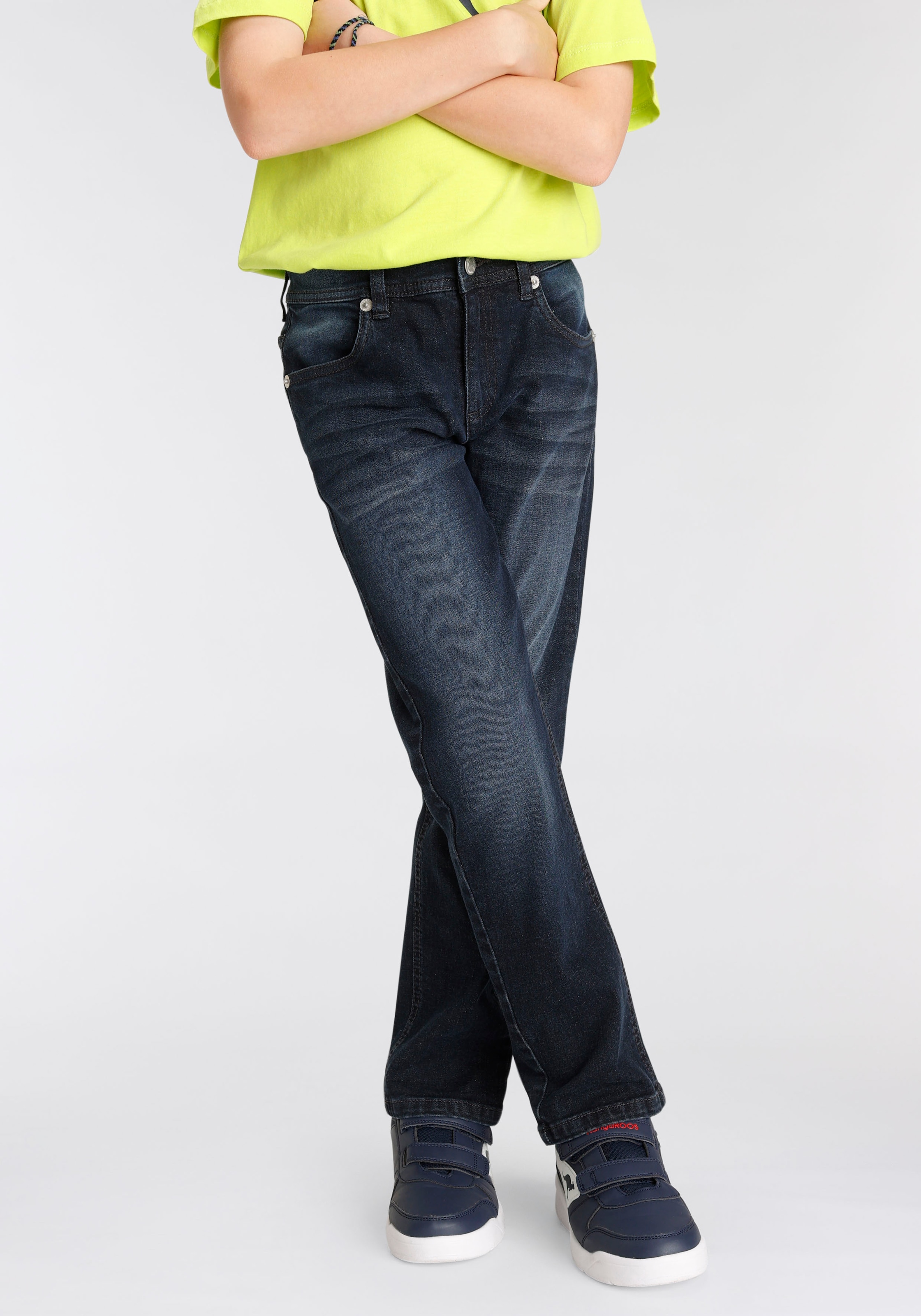 KangaROOS Stretch-Jeans », regular fit Beinverlauf« geradem online kaufen mit