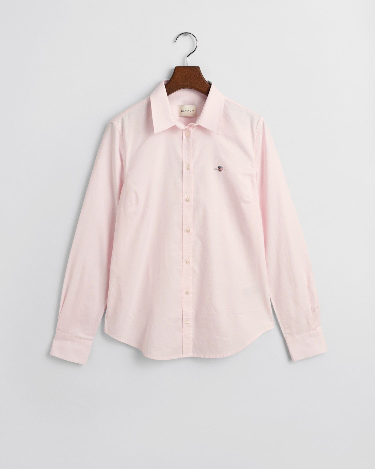 Gant Langarmbluse »New Slim Stretch Oxford Blouse« für bequemen Sitz u. Bewegungsfreiheit, New Slim Stretch, bügelfrei