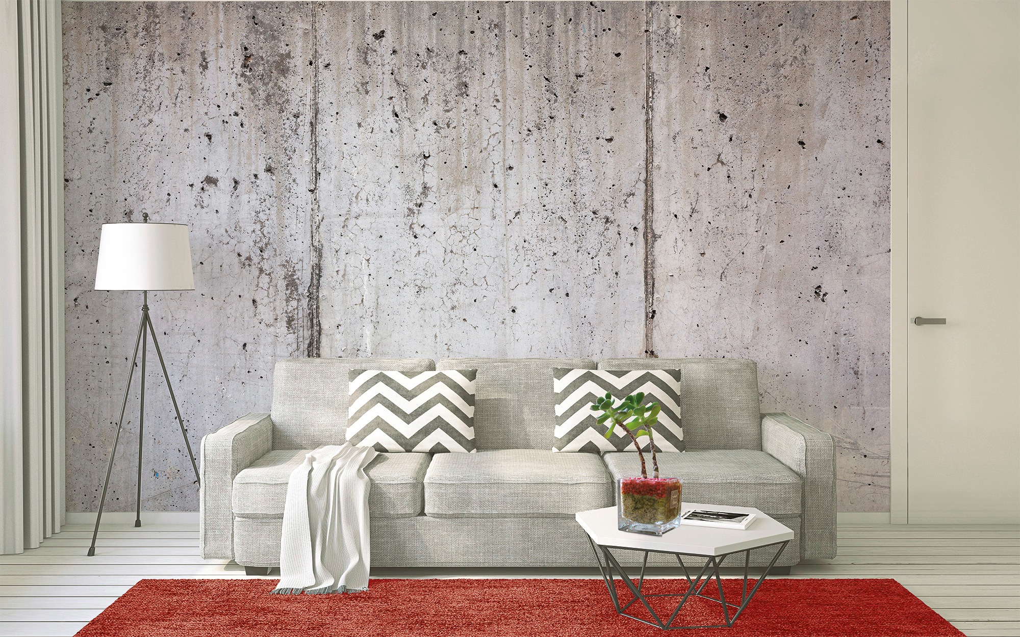 living walls Fototapete »Designwalls Concrete Wall« glatt Vlies, Wand, Schr günstig online kaufen