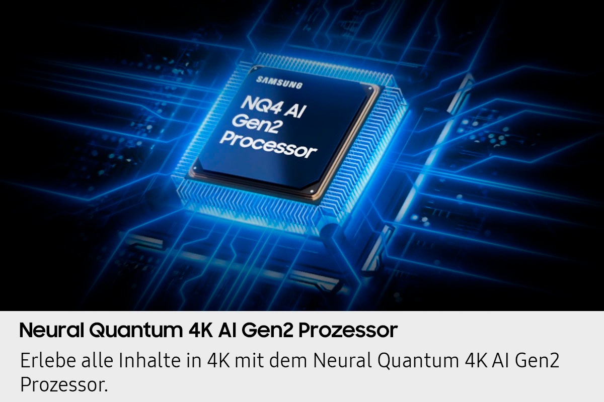 Samsung QLED-Fernseher »GQ55QN70FAU«, 4K Ultra HD, Smart-TV, Neo Quantum HDR, 4K AI Upscaling, Gaming Hub, Motion Xcelerator 144Hz