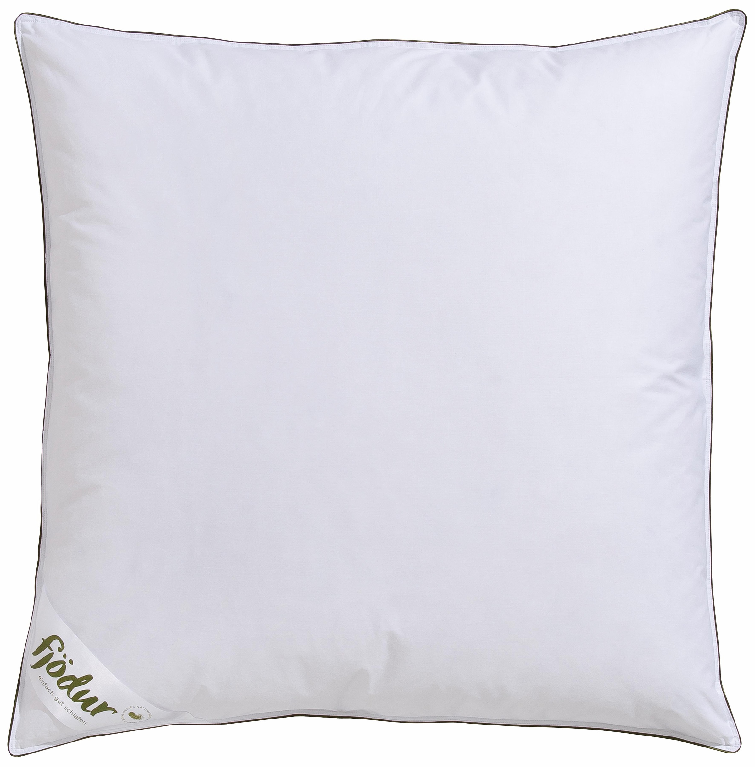 3-Kammer-Kopfkissen FJÖDUR "Felix, Kissen, Kopfkissen, allergiker geeignet (Hausstauballergiker)", weiß, B:80cm L:80cm