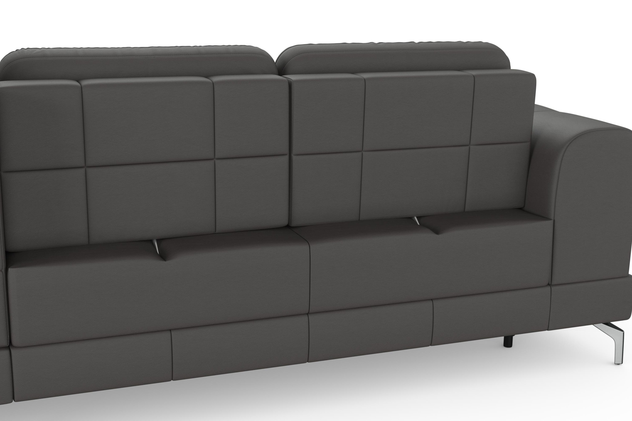 sit&more Ecksofa »Bendigo L-Form«, inklusive Sitztiefenverstellung, Bodenfreiheit 12 cm, in 2 Fußfarben
