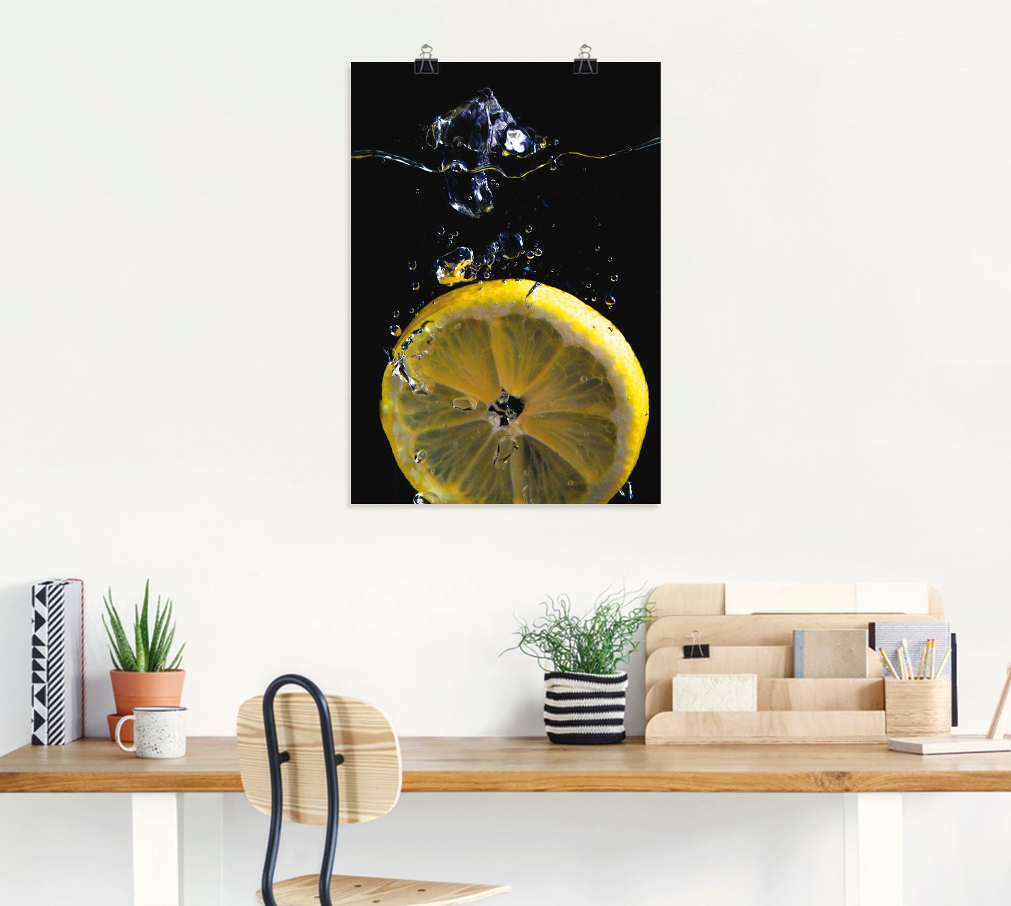 Artland Wandbild »Zitrone«, Lebensmittel, (1 St.), als Alubild, Outdoorbild, Leinwandbild, Poster in verschied. Größen