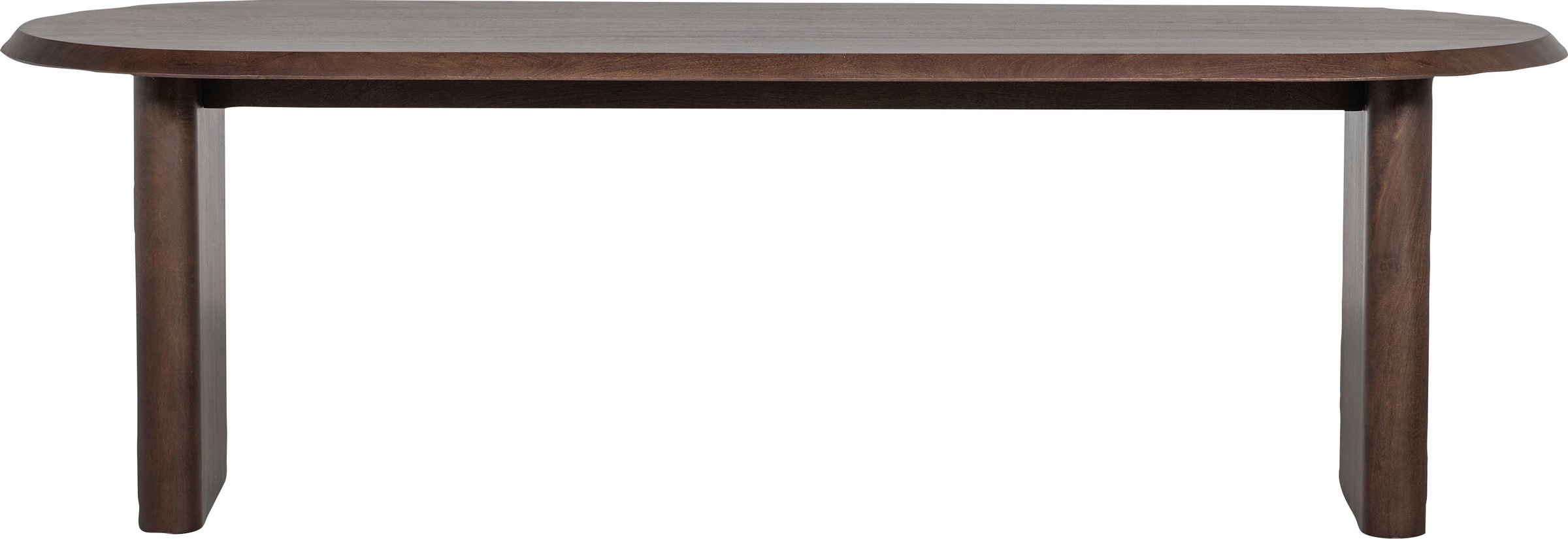 WOOOD Esstisch »Ellips«, abgeflachter Kante, aus Mangoholz, Breite 240 cm günstig online kaufen