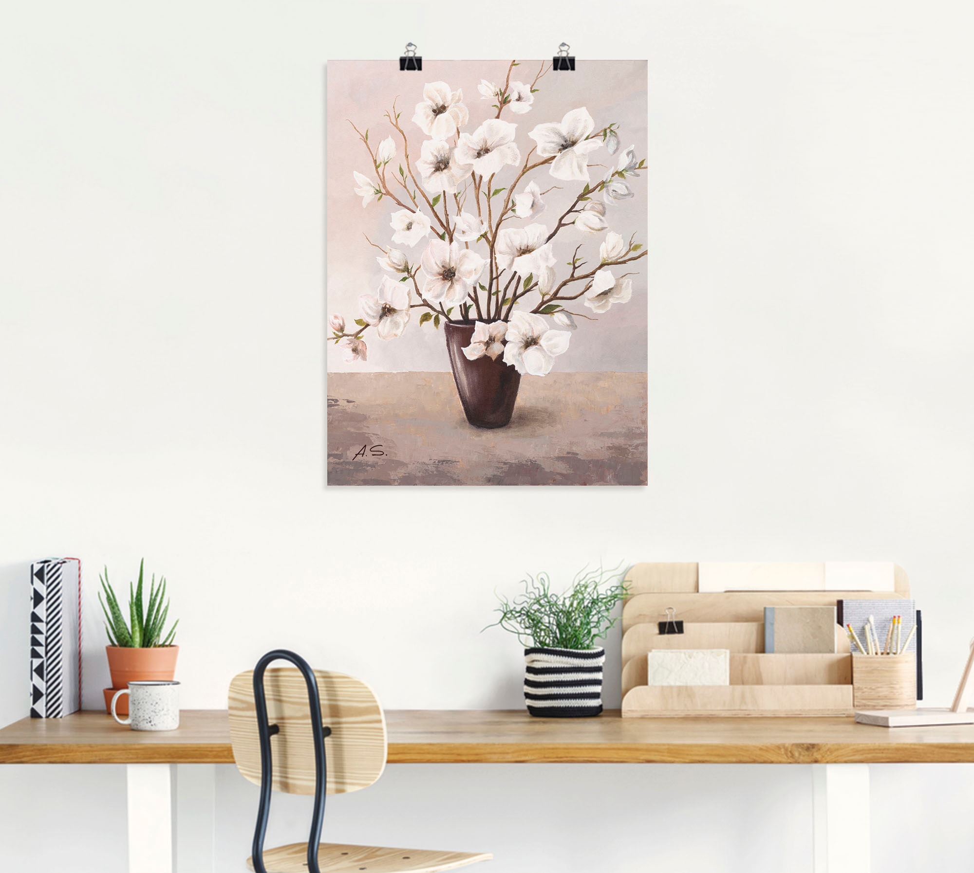 Artland Wandbild »Magnolien« Blumen 1 Stk. tlg. als Leinwandbild, Poster in verschied. Größen
