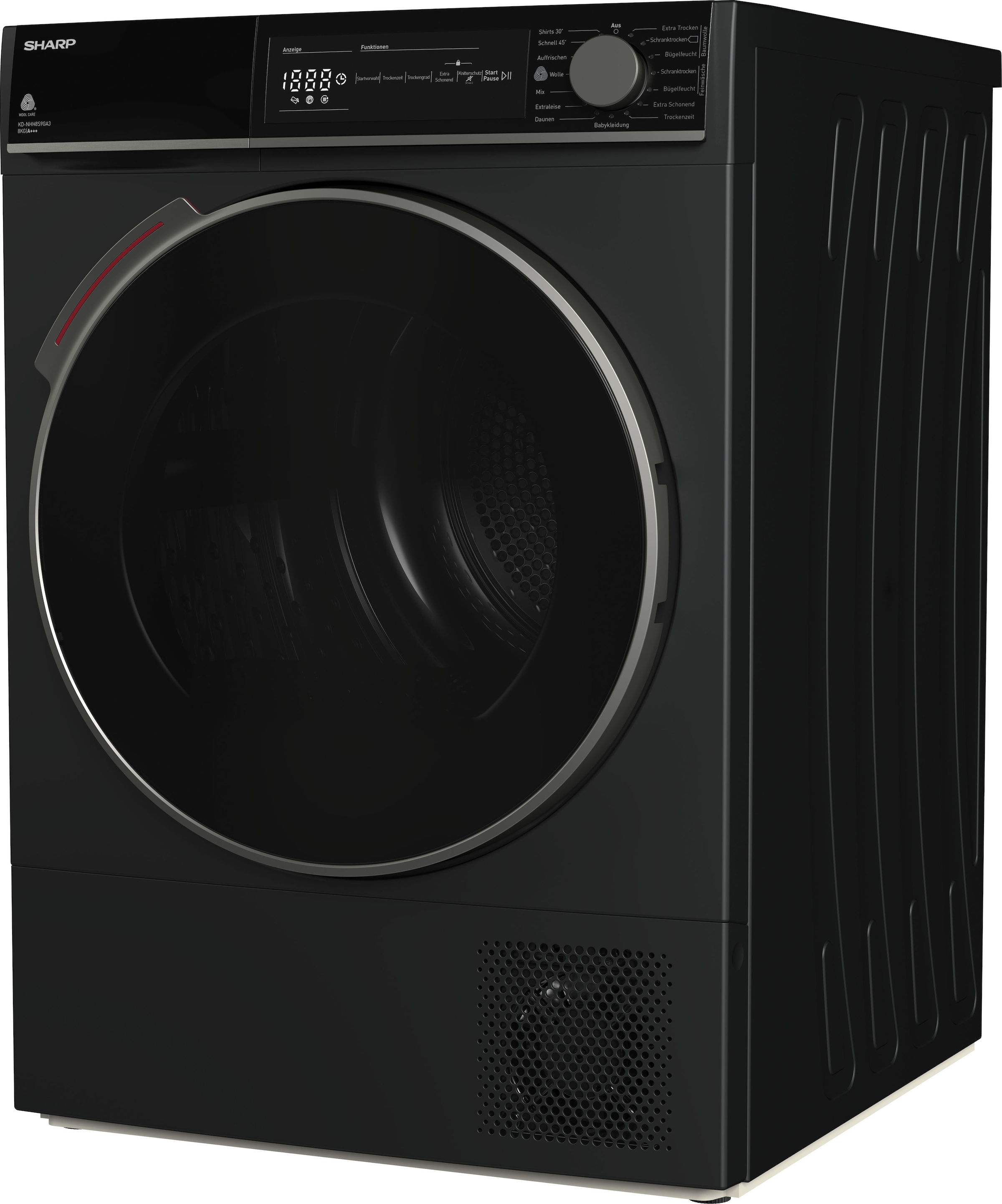 2. Bild von Sharp Wärmepumpentrockner »KD-NHH8S9GA3-DE«, 8 kg