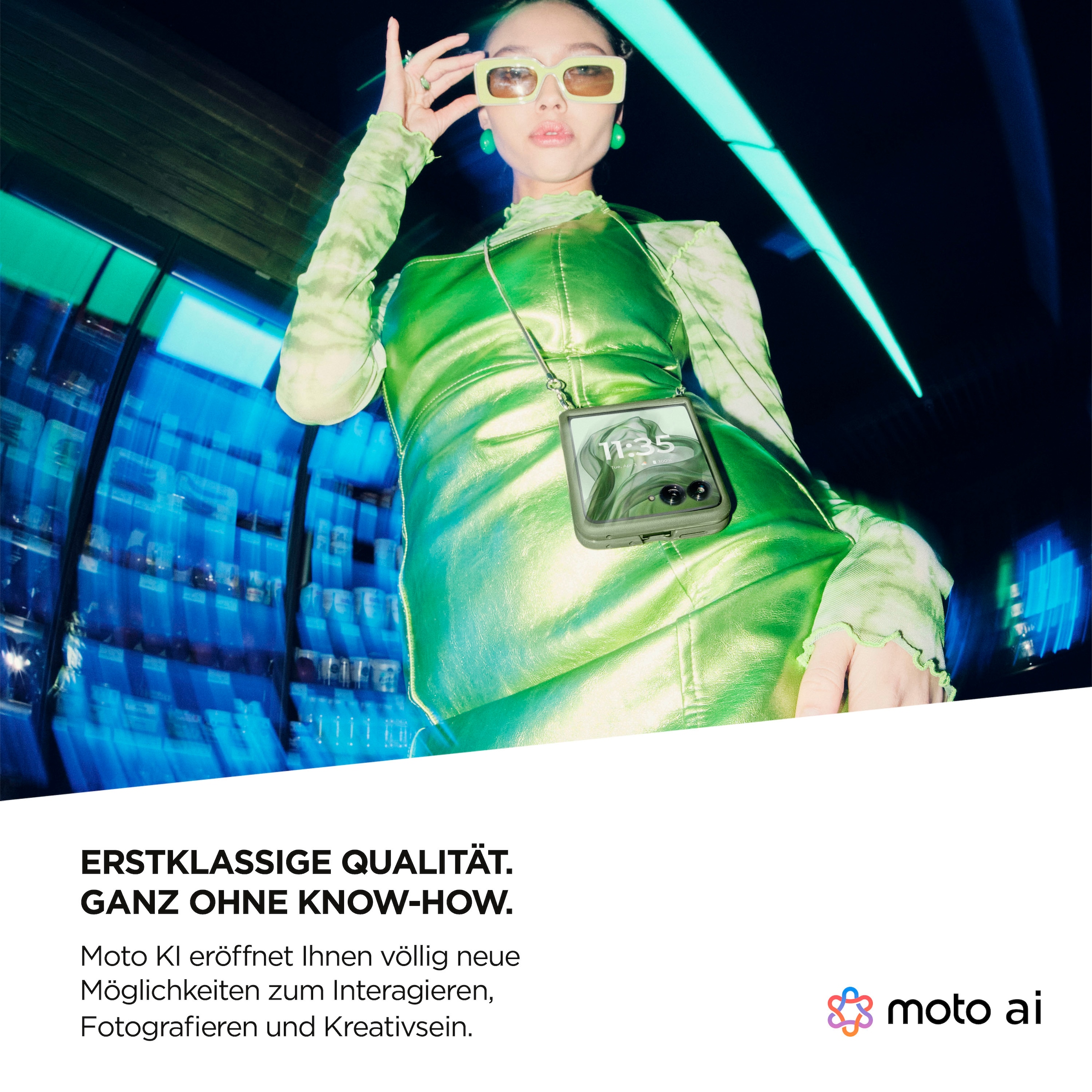 Motorola Smartphone »razr50 ultra«, Spring Green