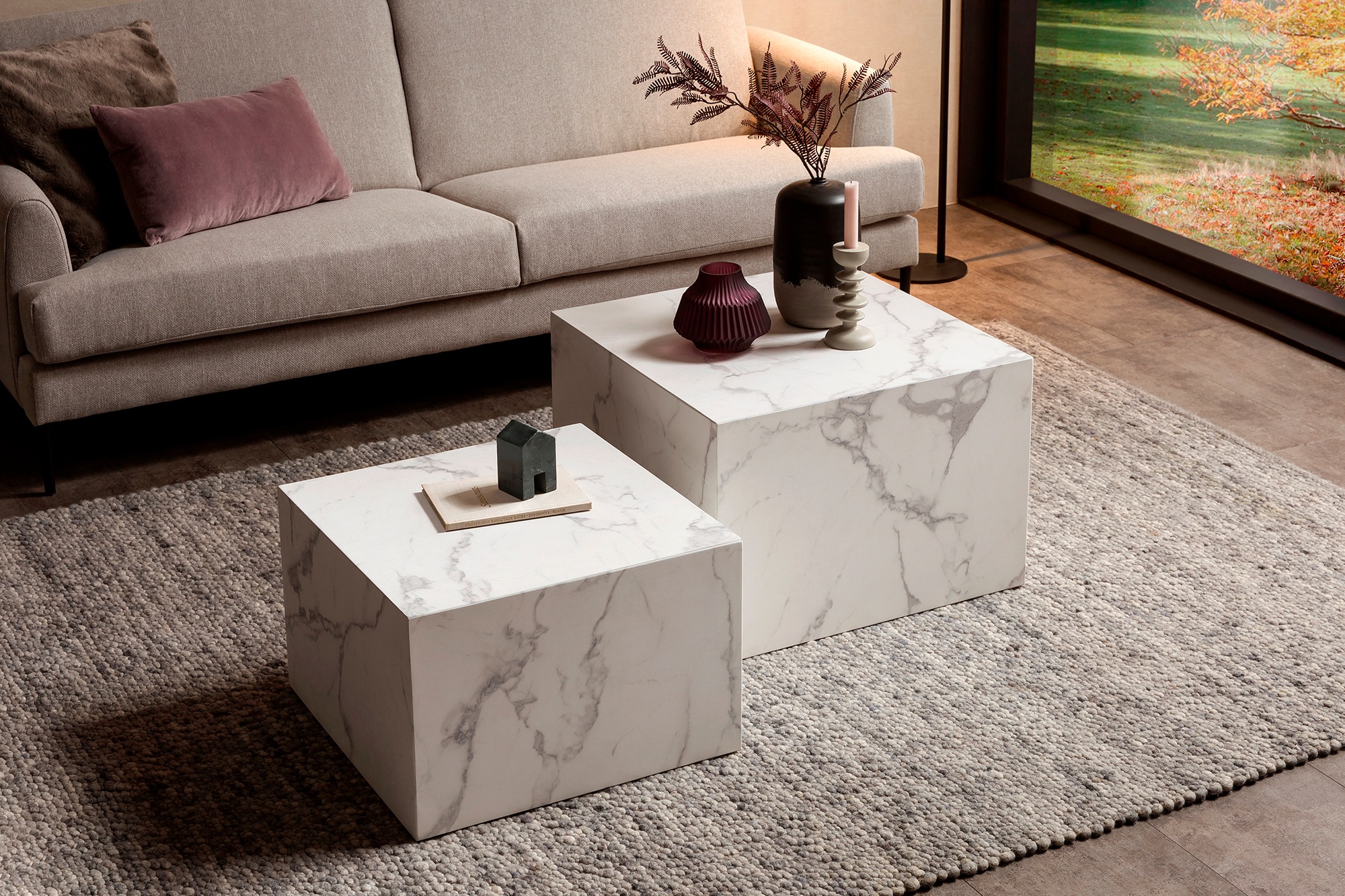 SalesFever Couchtisch »Almeria - stilvoller Couch- und Beistelltisch« Set, günstig online kaufen