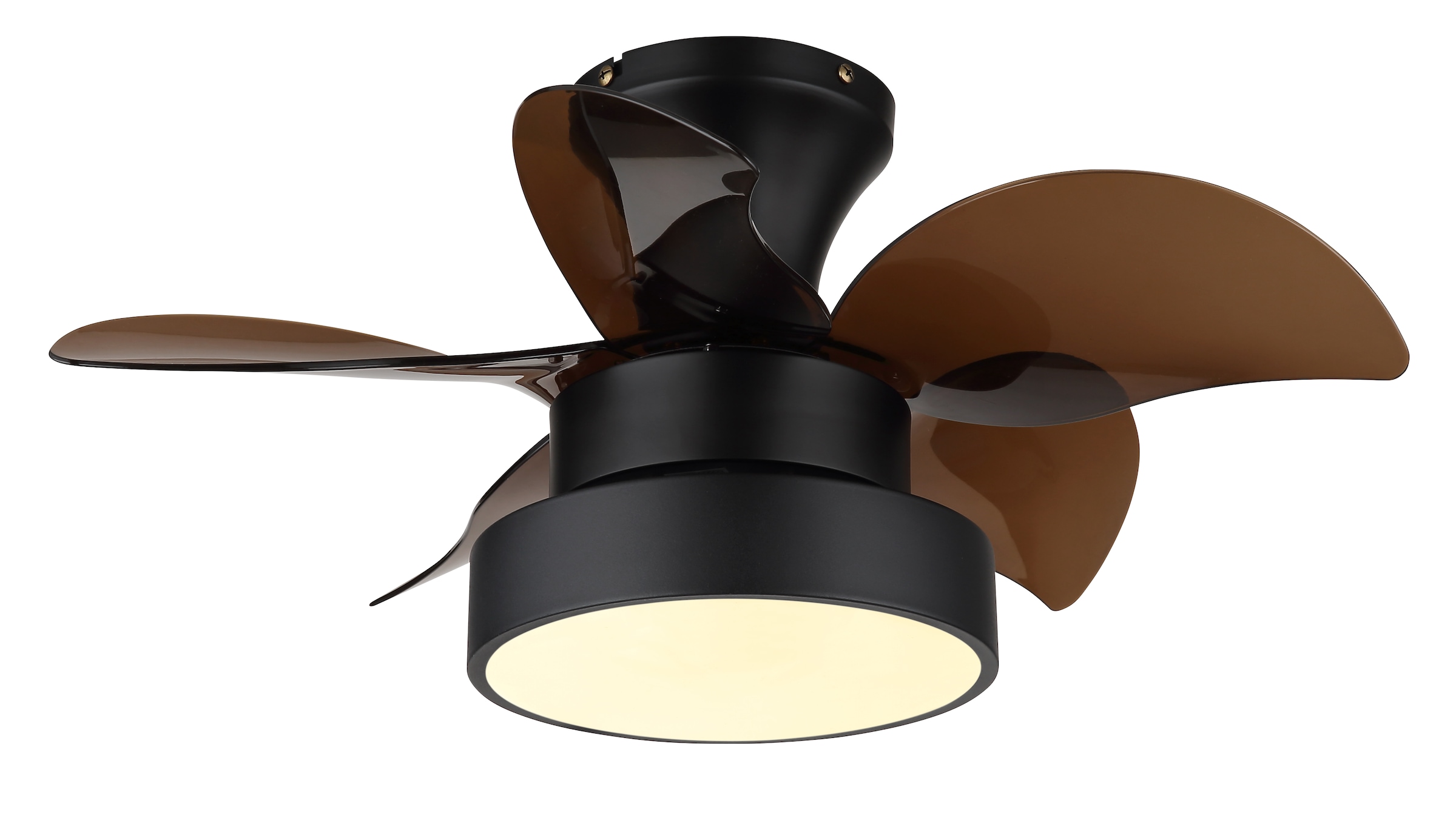 GLOBO LIGHTING Deckenleuchte »KARI« LED-Modul 1 Stk. warmweiß - kaltweiß Ventilator kühlen-heizen holzoptik braun CCT 3000/4500/6000K elegant