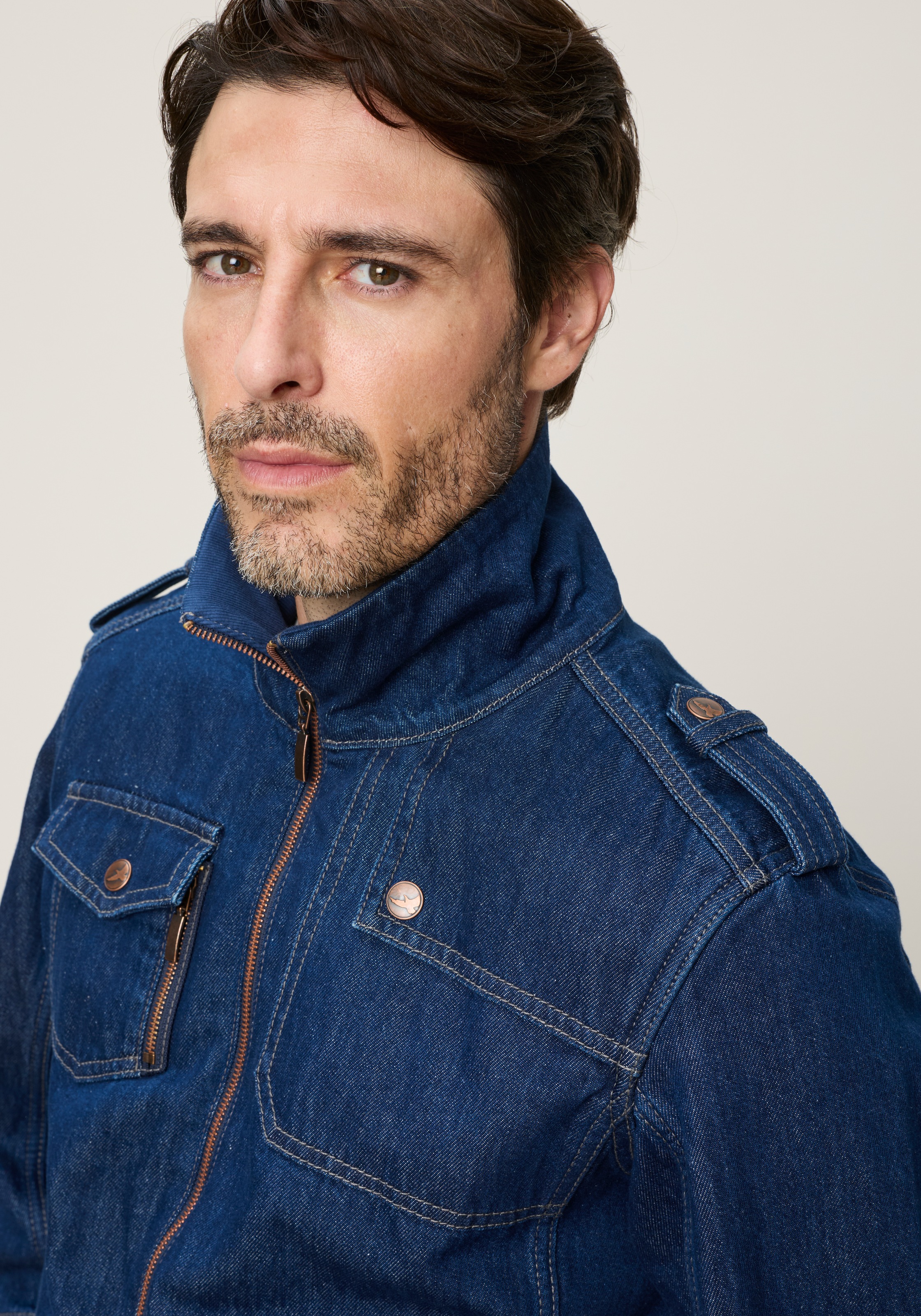 Arizona Jeansjacke »Blouson« mit Stehkragen, Comfort Fit, normale Länge
