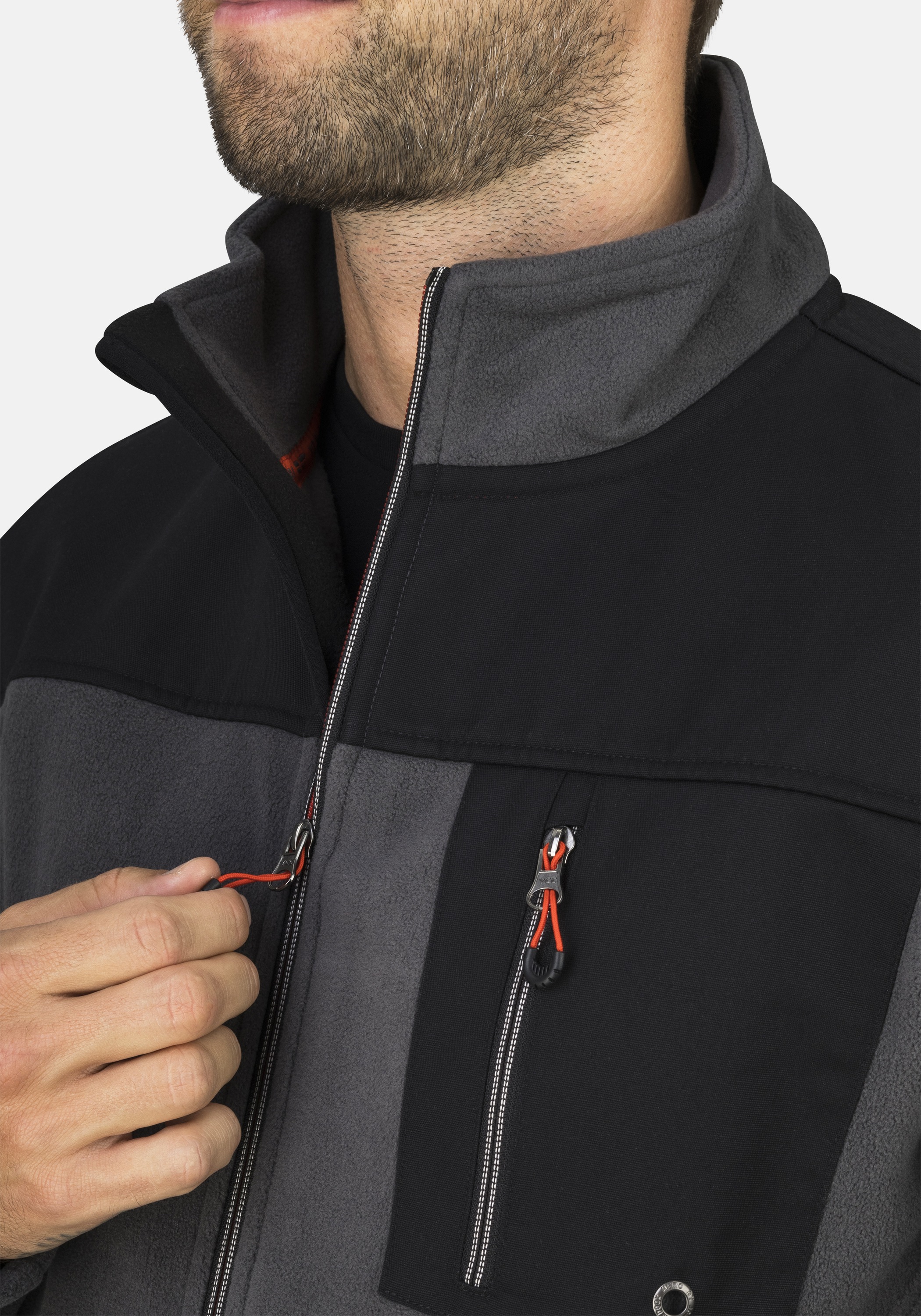 HERO by John Medoox Fleecejacke »JOEL Fleecejacke« Sherpa fleece Straight Fit Casual Sherpa für Herren