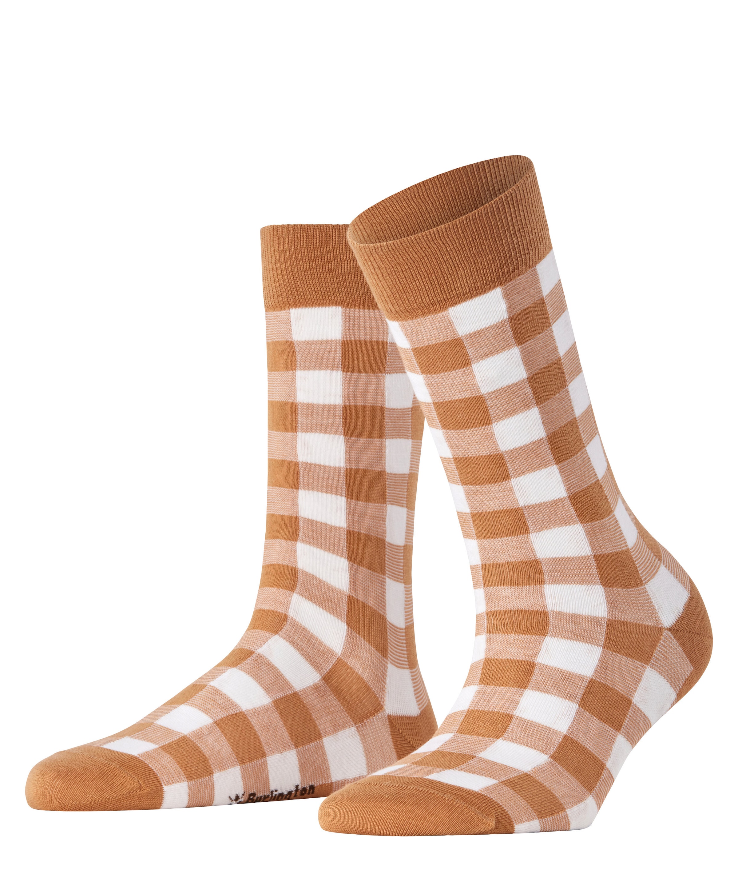 Burlington Socken »Vichy« Einheitsgröße 36-41, Karomuster, gekämmte Baumwolle