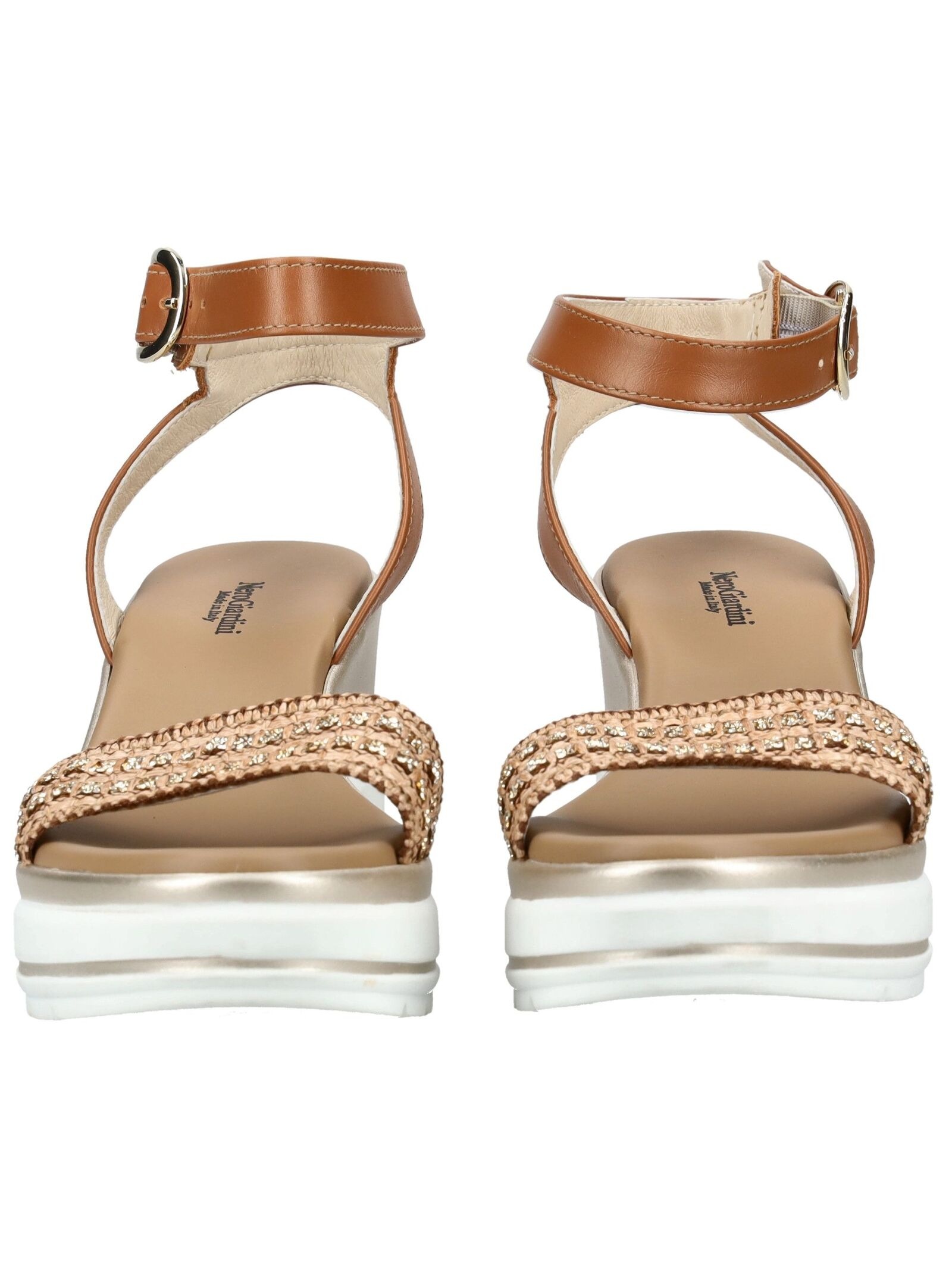 Nero Giardini Keilsandalette »Nero Giardini Sandalen Leder/Textil«