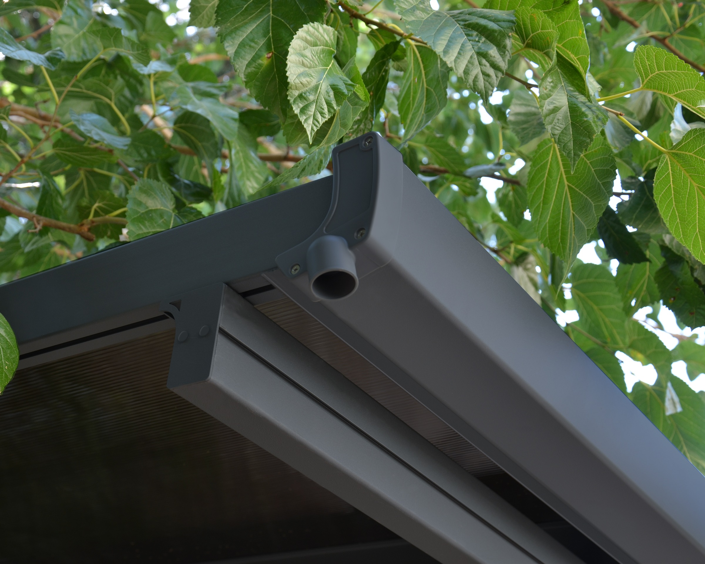 Palram - Canopia Einzelcarport »Verona«, Aluminium, 263 cm, Anthrazit, 100% UV-geschützt