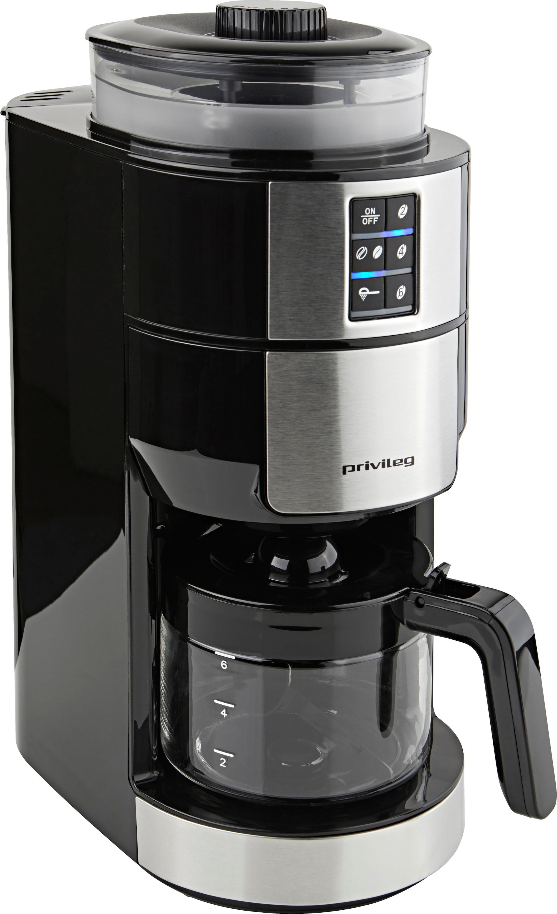 Privileg Kaffeemaschine mit Mahlwerk »CM1121-GS«, Papierfilter, 1x2, Indivi günstig online kaufen