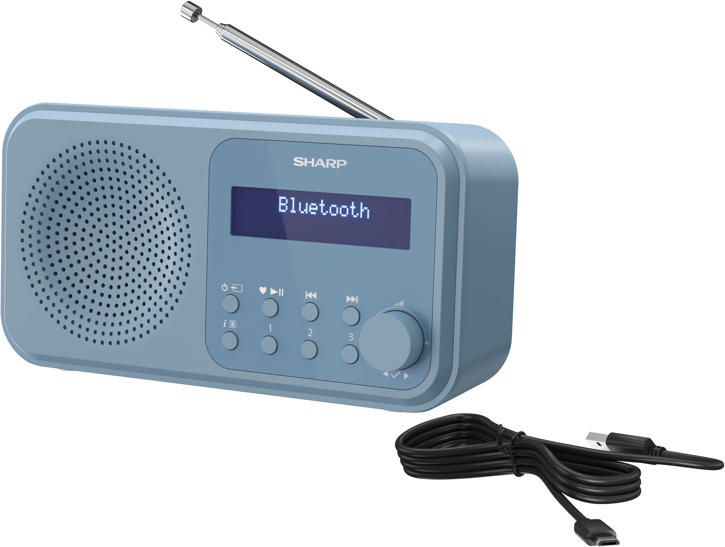 Sharp Radio »DR-P420«, (Bluetooth-A2DP Bluetooth-AVRCP Bluetooth Digitalradio (DAB+)-FM-Tuner mit RDS 2 W)