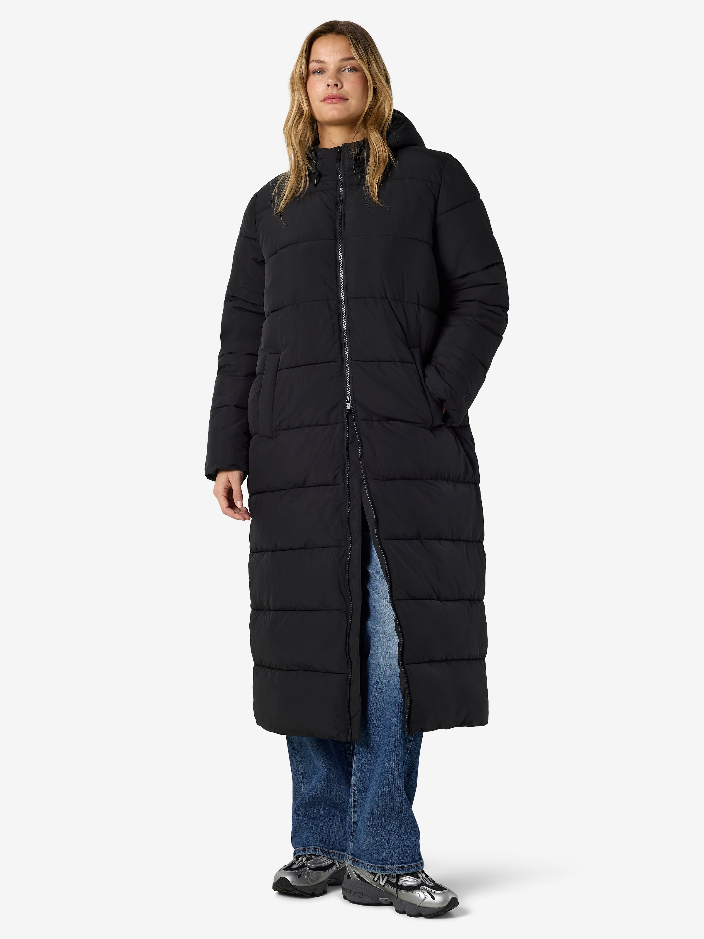 Noisy may Steppmantel »NMROSY X-LONG PUFFER COAT NOOS« Kunstfaser