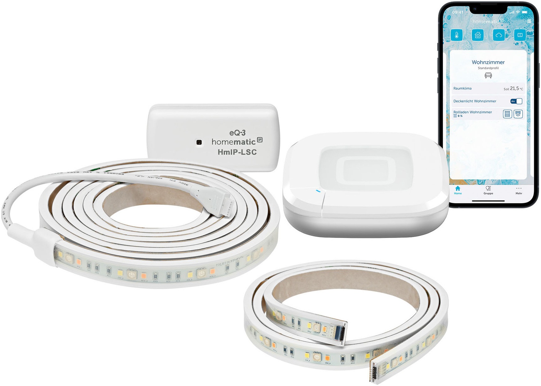 Homematic IP LED Stripe »Starter Set Lightstrip Set 2m+1m« günstig online kaufen