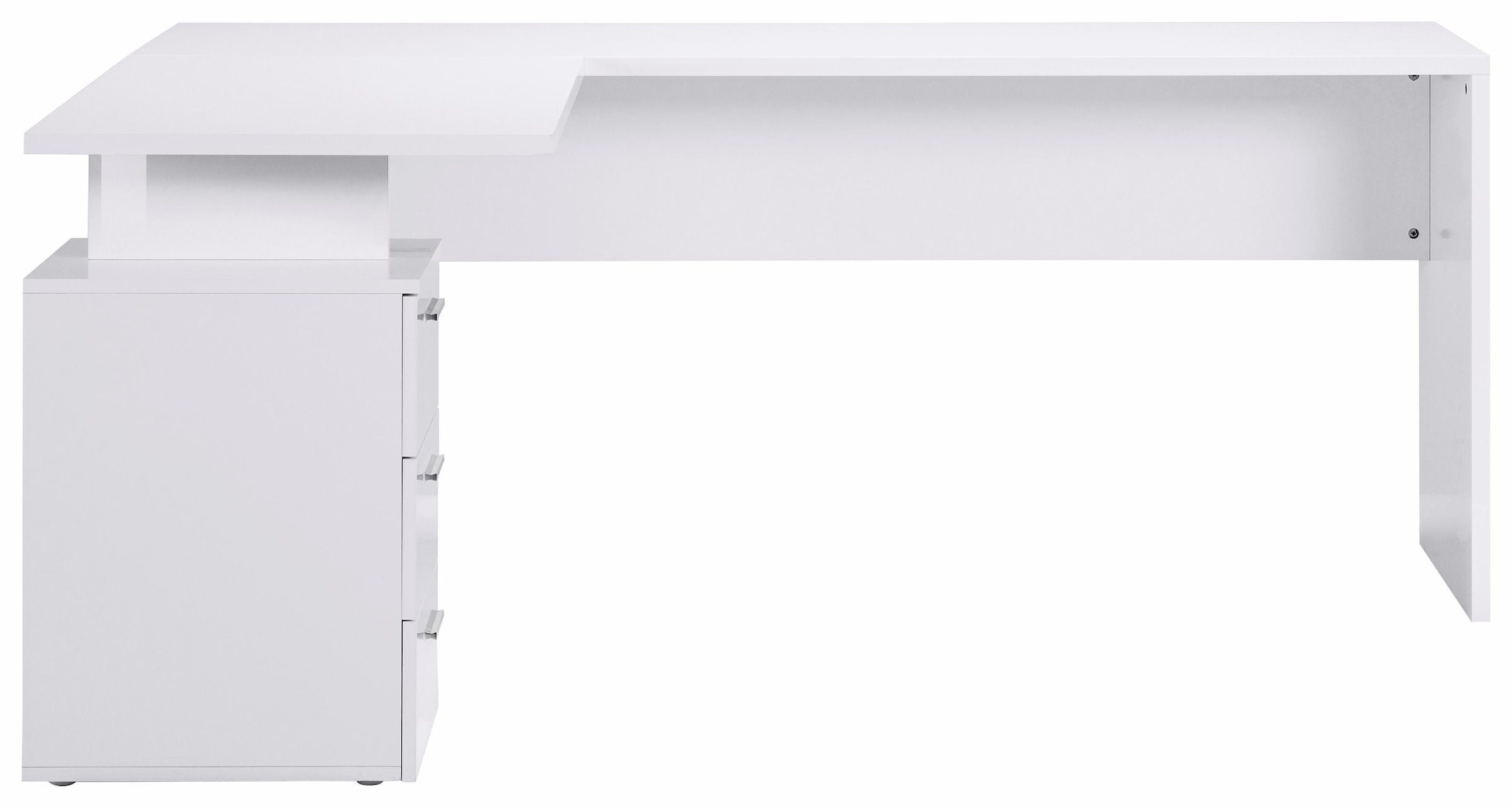 INOSIGN Eckschreibtisch »New Selina«, Schreibtisch, Schubkästen, mit oder ohne Monitoraufsatz, B 180/160 cm