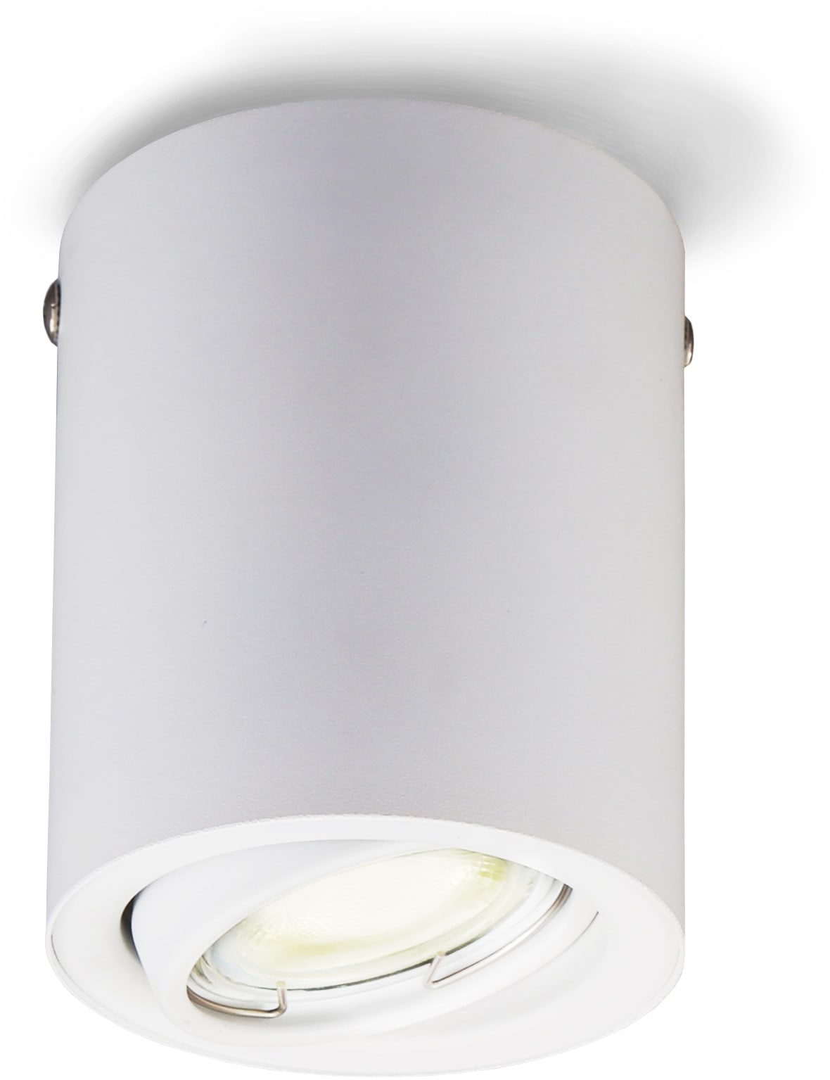 B.K.Licht LED Aufbaustrahler, auf Raten 1 Deckenspot, bestellen weiß flammig-flammig, inkl. Aufbauleuchte, 5W 400lm 3.000K, schwenkbar