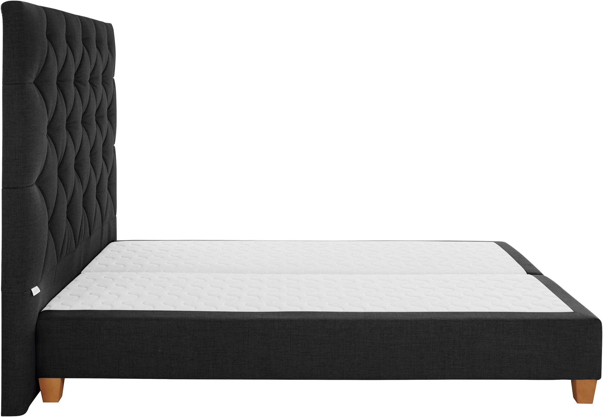 Guido Maria Kretschmer Home&Living Boxspringbett »Harmones hoch«, in 3 Breiten, Härtegrad auch im Mix mit je 1 Matratze in H2 und H3