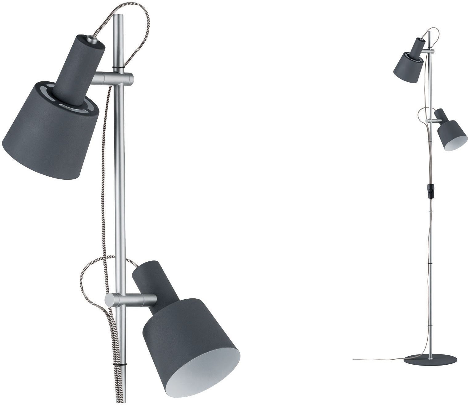 Paulmann LED Stehlampe »Haldar«, 2 flammig, Leuchtmittel E14 | ohne Leuchtmittel, E14