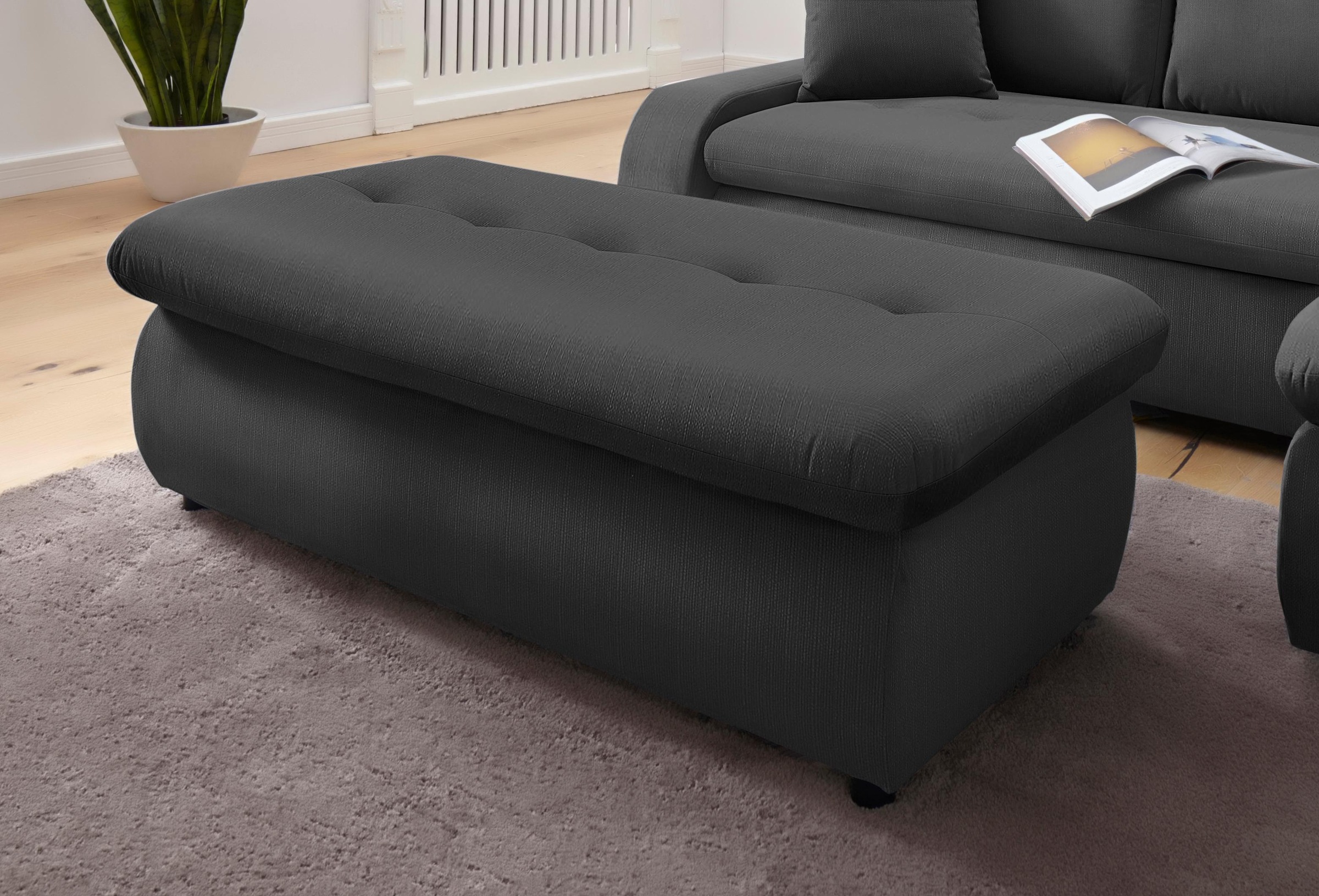 TRENDMANUFAKTUR Hocker »Indie II, bequemer Bankhocker mit Staufach unter de günstig online kaufen