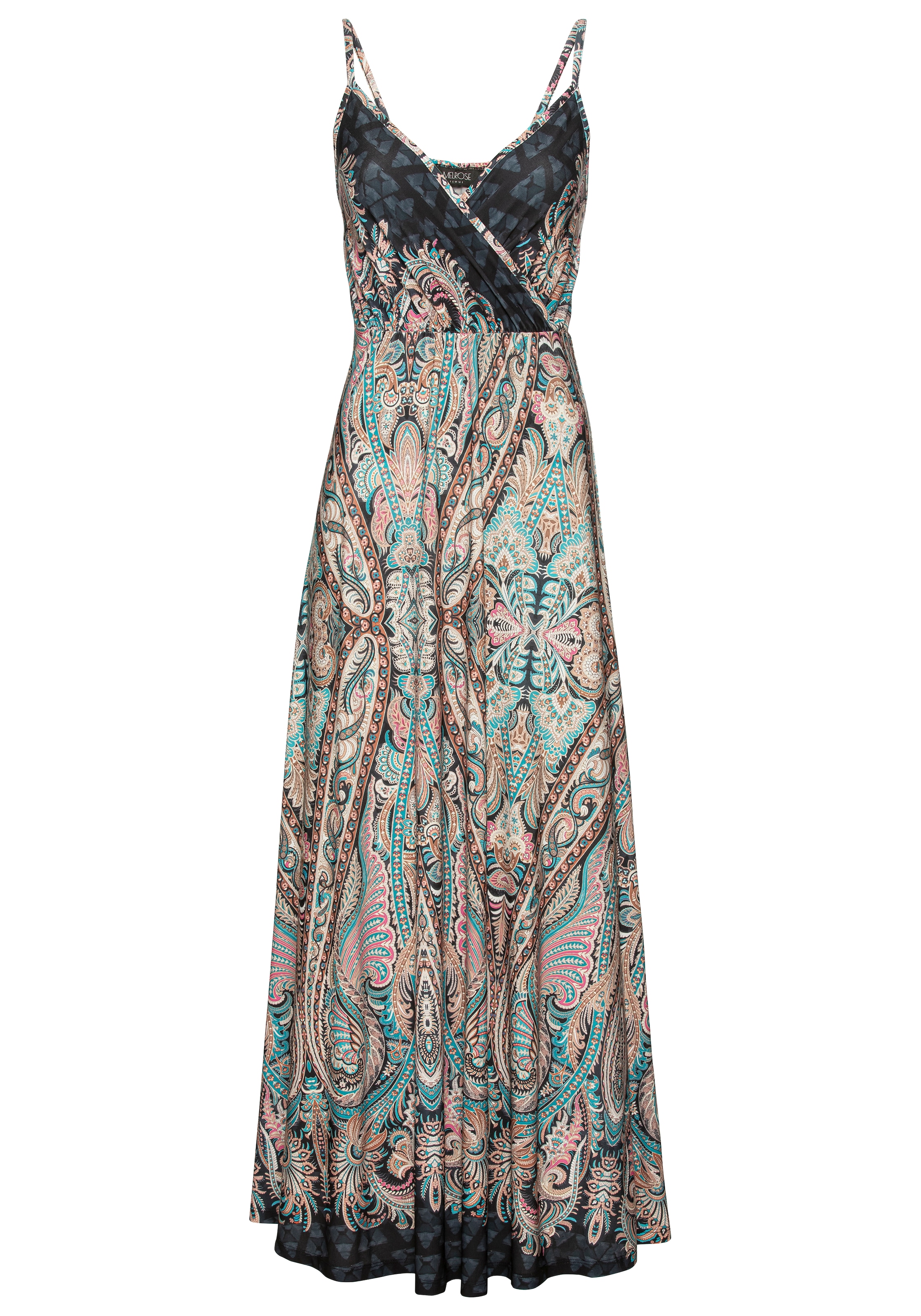 Melrose Sommerkleid, festliche Anlässe, in femininer Wickeloptik, Maxikleid