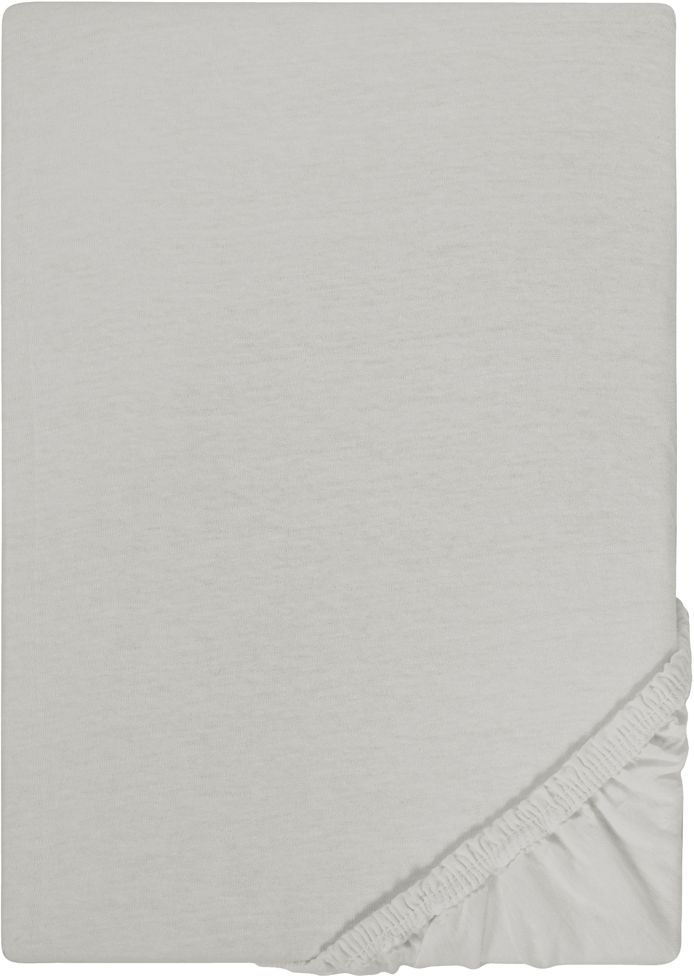 Castell - Markenbettwäsche Spannbettlaken »Jersey in Gr. 90x200, 140x200 oder 180x200 cm«, aus Baumwolle, für Matratzen bis 22 cm Höhe, Bettlaken, Spannbetttuch