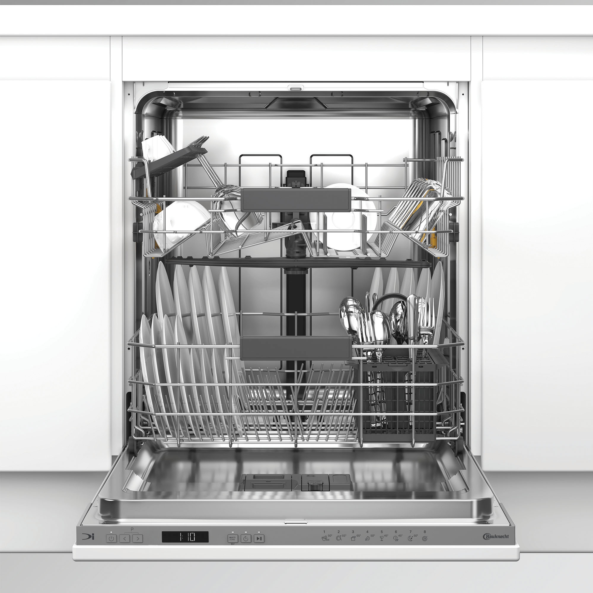 BAUKNECHT vollintegrierbarer Geschirrspüler »OBIC Ecostar2 5320« 8,9 l 14 tlg. Maßgedecke Glass Care – schonende Reinigung für empfindliche Gläser