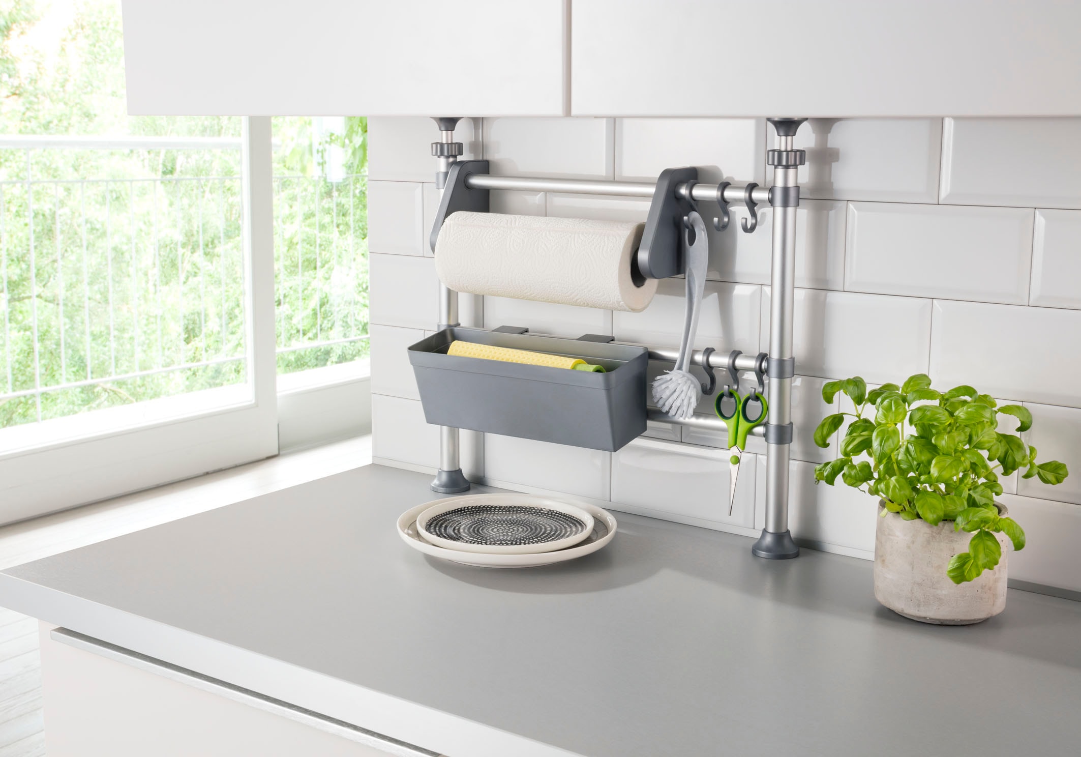 Ruco Küchenregal, Aluminium/Kunststoff, höhenverstellbar von 47-82 cm auf  Rechnung bestellen