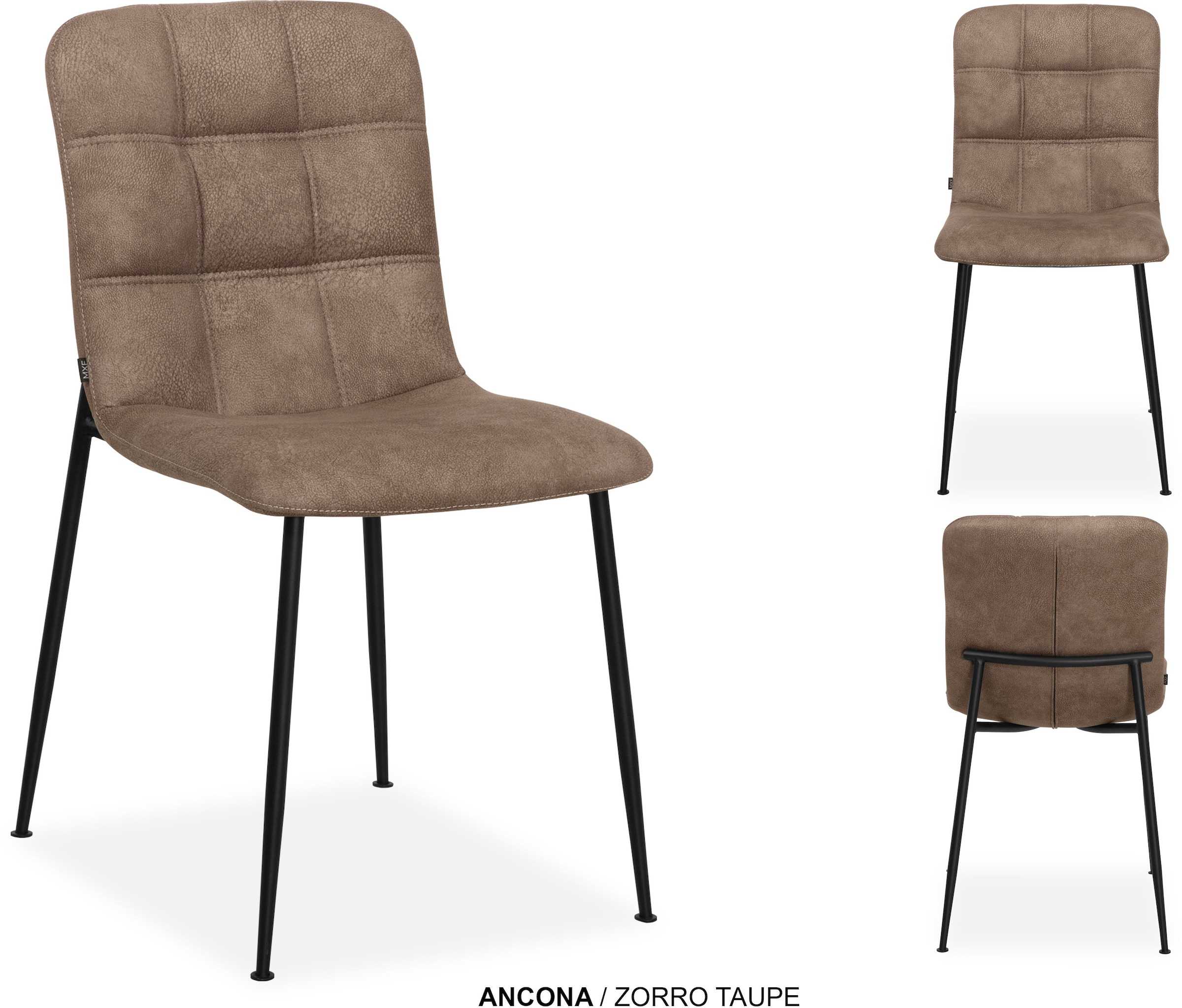 OMG Design Esszimmerstuhl »Ancona« (Set) 2 Stk.Schalenstuhl, bequem gepolstert, Esszimmerstuhl