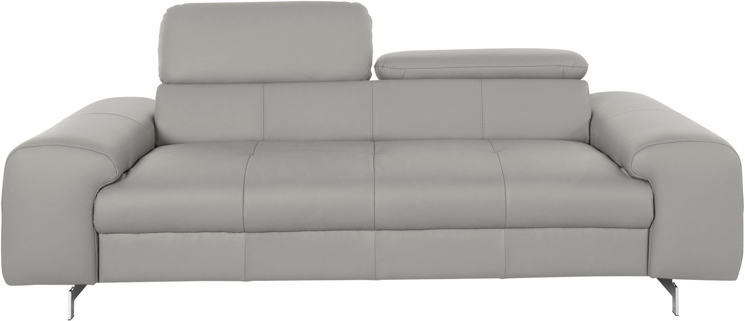 COTTA 3-Sitzer »Chef«, Big-Sofa mit Kopfteilverstellung, edle Metallkufen günstig online kaufen