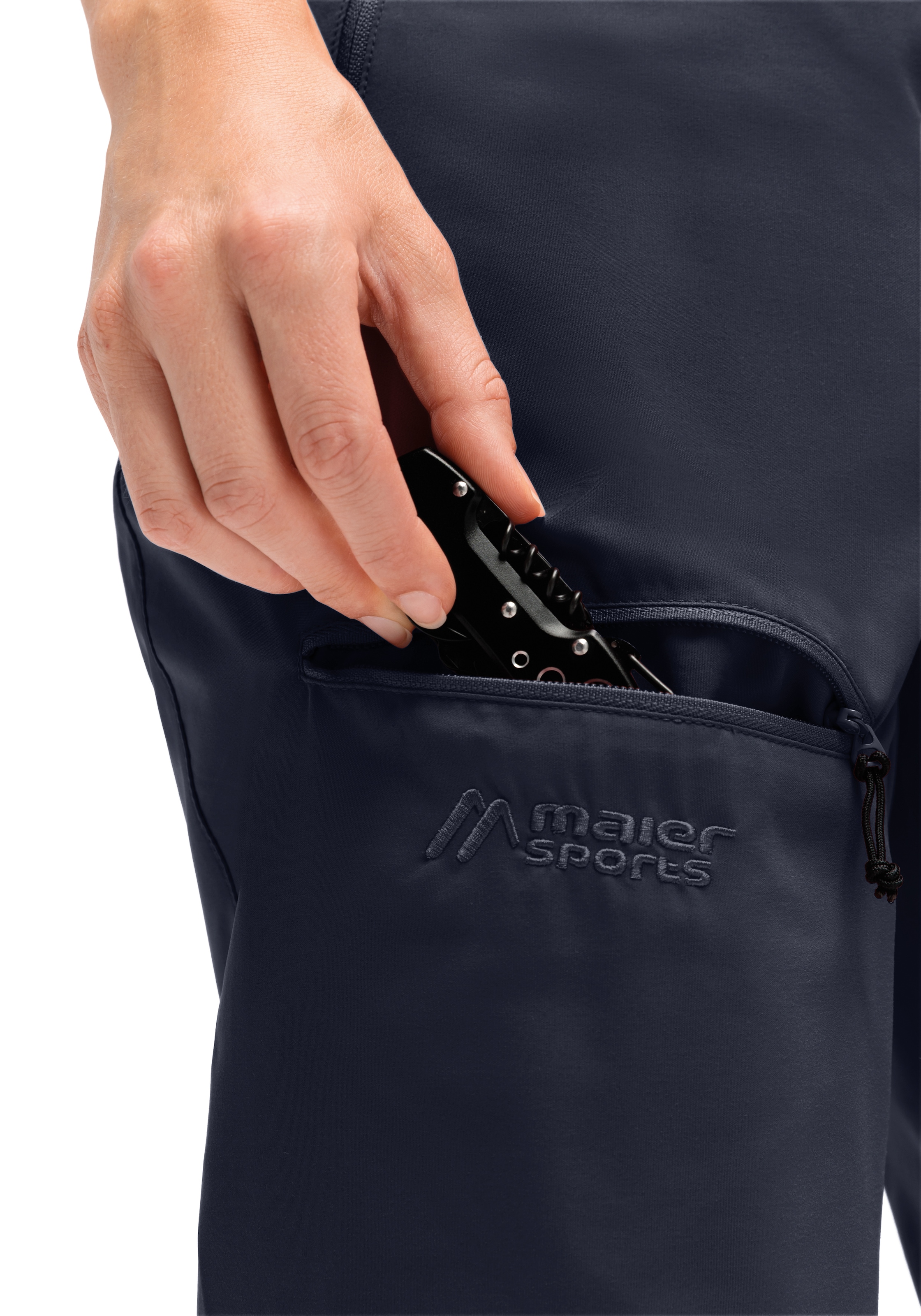 Maier Sports Outdoorhose »Lulaka Capri Loop«  Damen Wanderhose, elastische Funktionshose mit 3 Taschen, Regular Fit