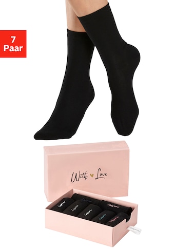 Basicsocken, (Set, 7 Paar)