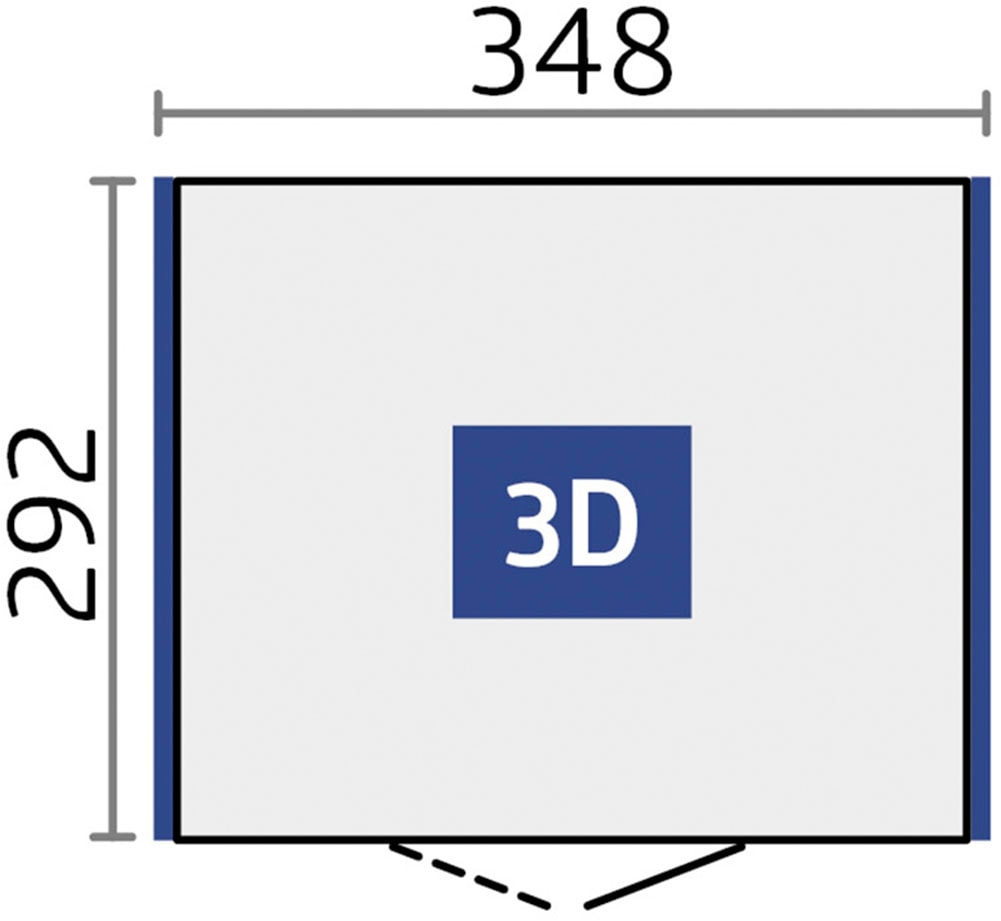 Biohort Gerätehaus »NEO Gr. 3D, verschiedene Farben« stylisches Gartenhaus mit Flachdach
