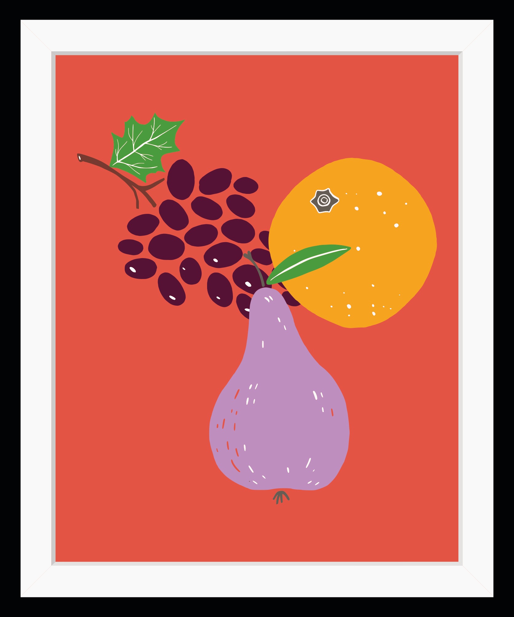 queence Bild »Eledor«, Obst-Obst Bilder-Kunst-Abstrakt-Orange, HD Premium P günstig online kaufen