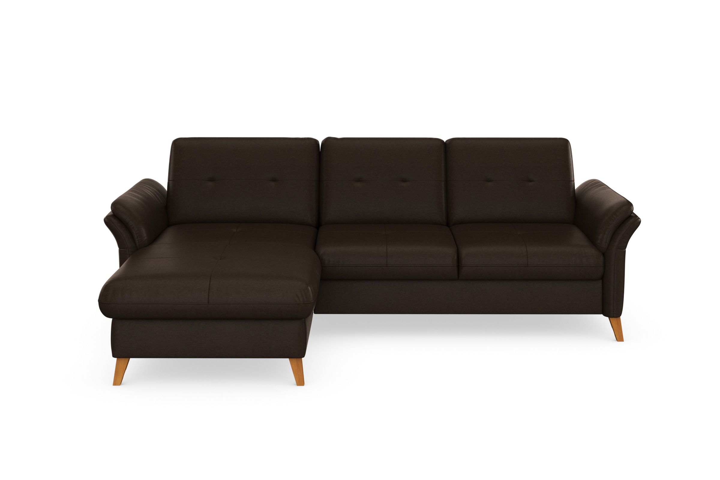 sit&more Ecksofa »Göteborg«, Sitztiefenverstellung und Federkern, wahlweise mit Bettfunktion